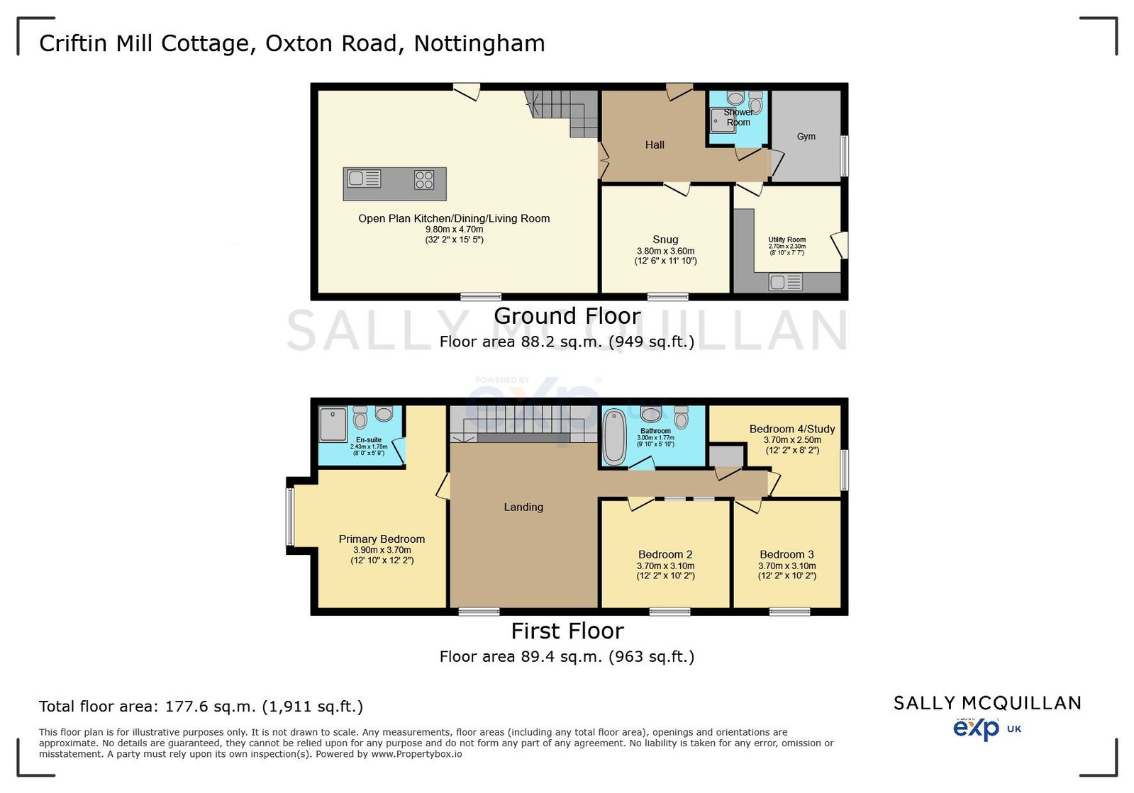 Criftin Mill Cottage, Oxton Road, Nottingham floorplan