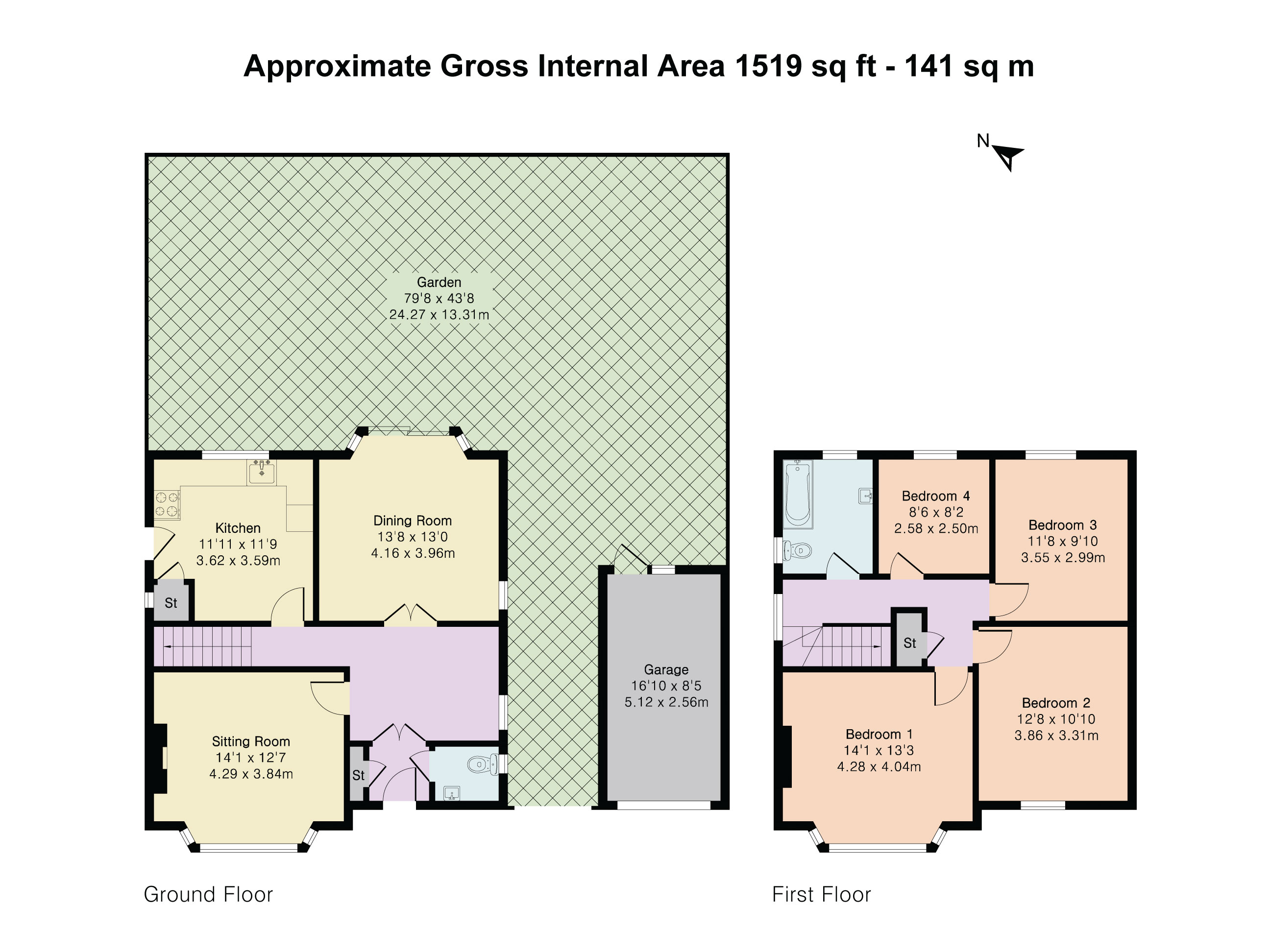 106, Corringway, London floorplan