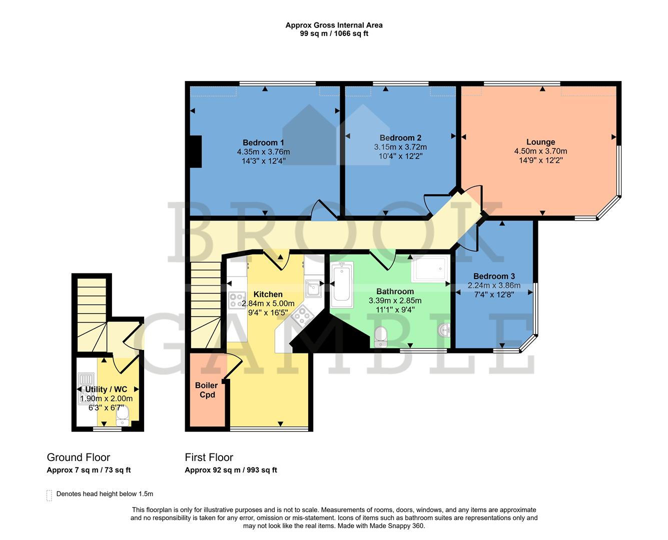 1A, Albert Parade, Eastbourne floorplan