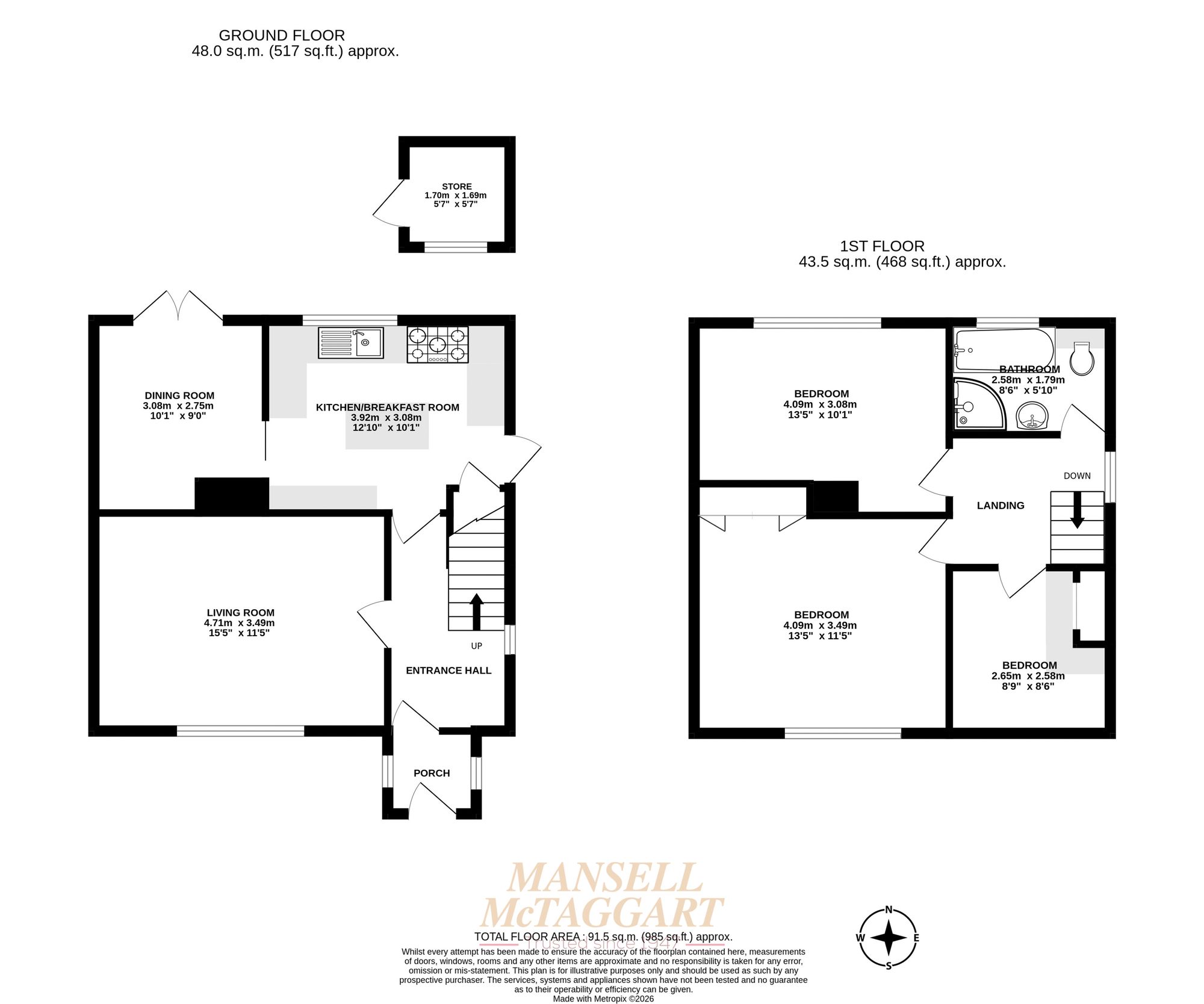30 The Ridgeway, Horley floorplan
