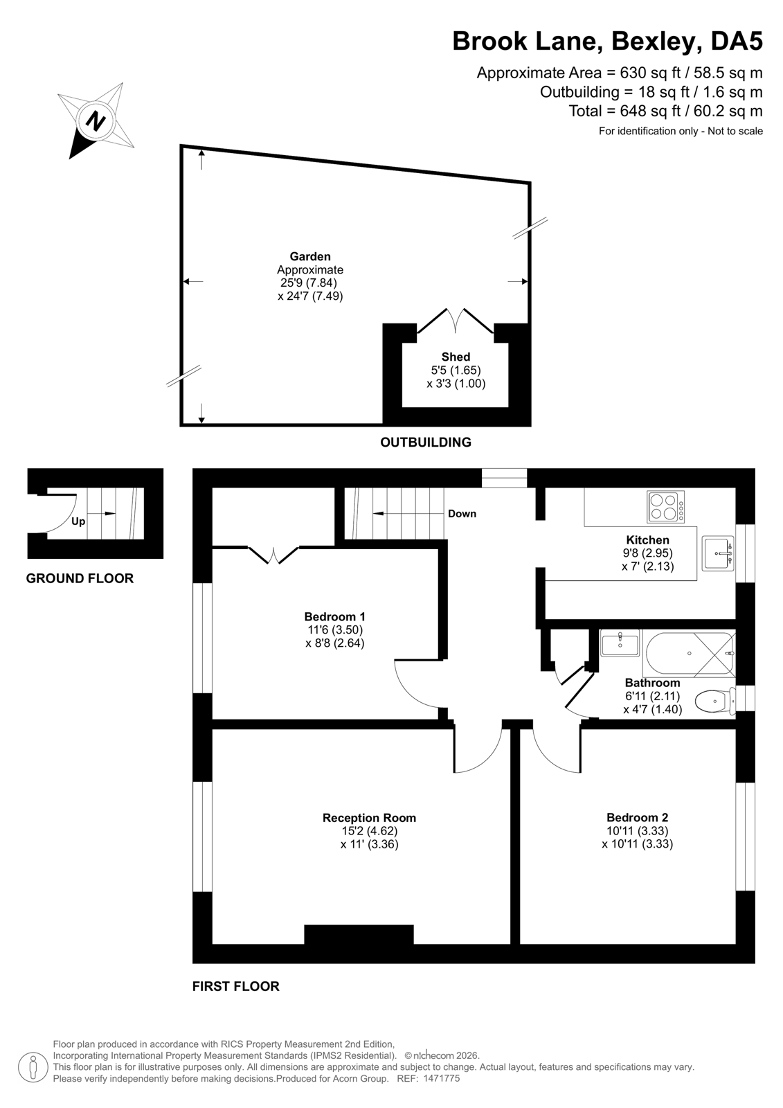 74, Brook Lane, Bexley floorplan