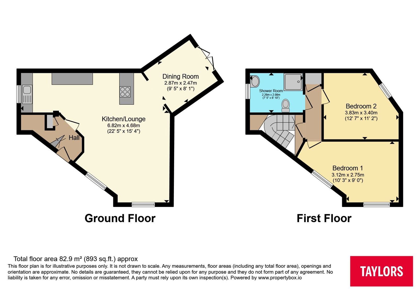 50, Guildford Road, Bristol floorplan