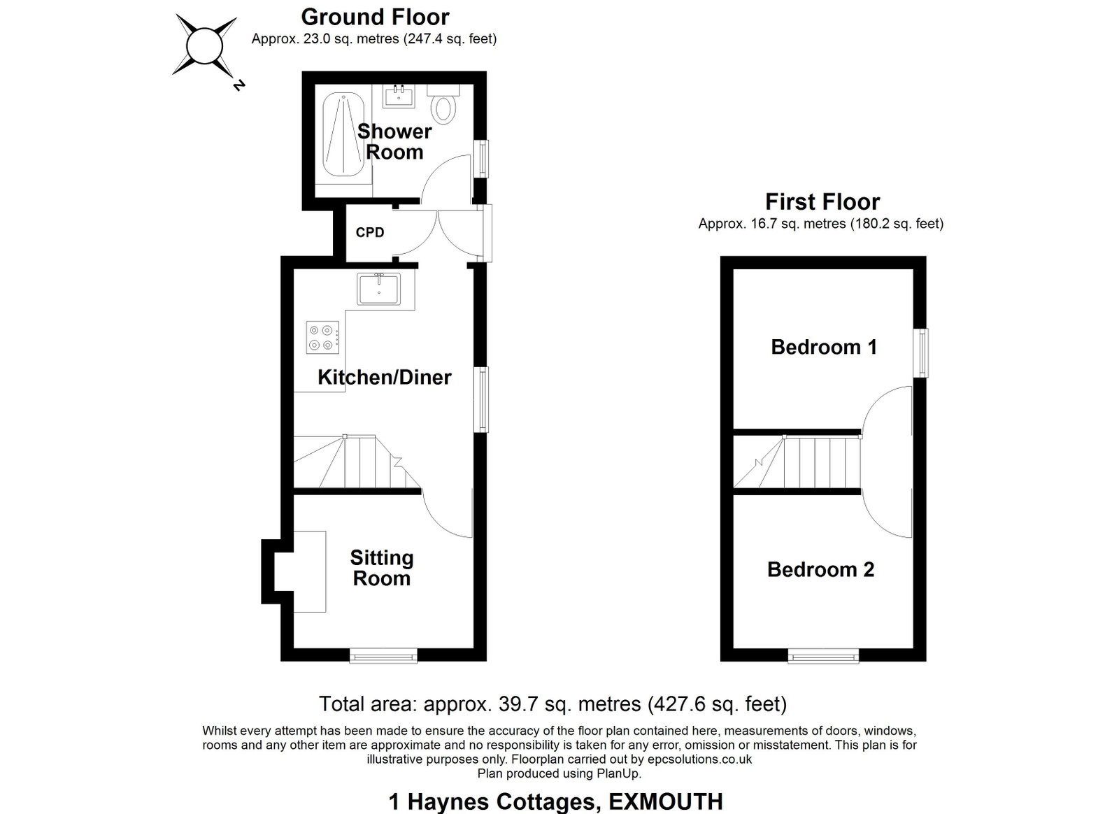 1, Haynes Cottages, Devon floorplan