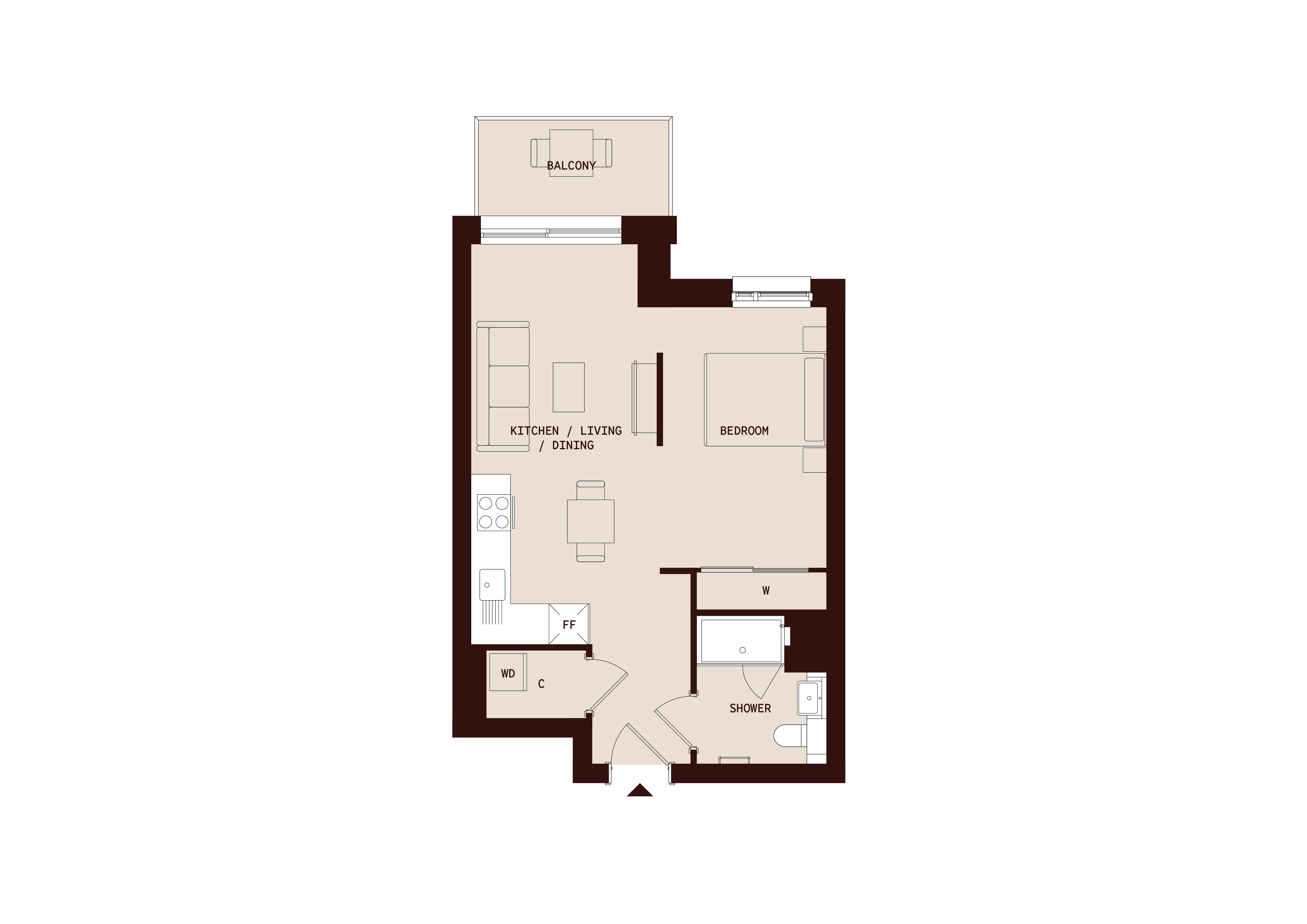 Flat 9, Dovecote House, 19 Beaufort Square, Colindale floorplan