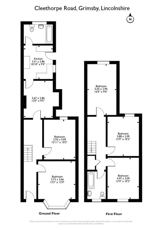 415, Cleethorpe Road, Grimsby floorplan