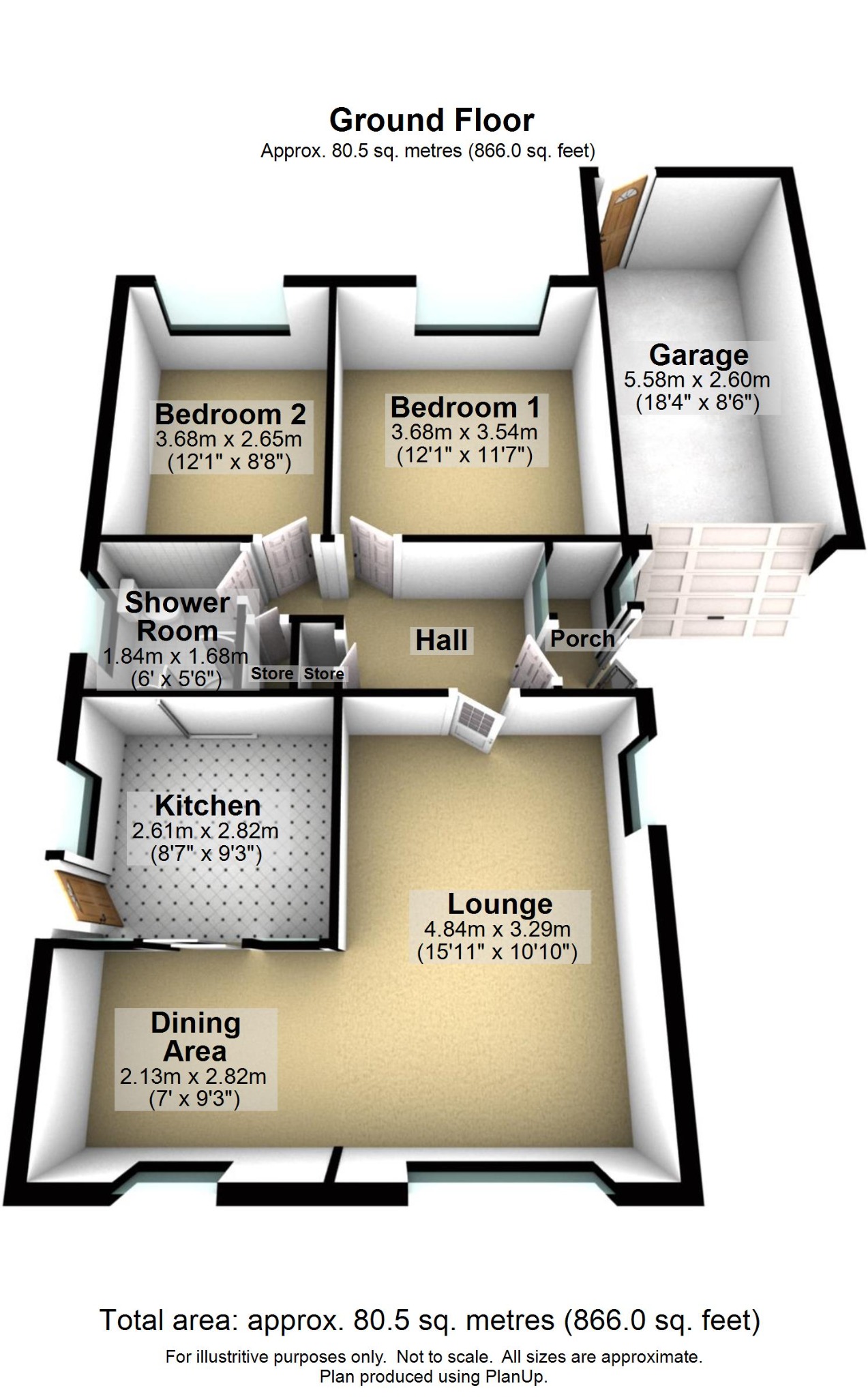 Wellfield Drive, Burnley, Lancashire BB12, 2 bedroom detached bungalow