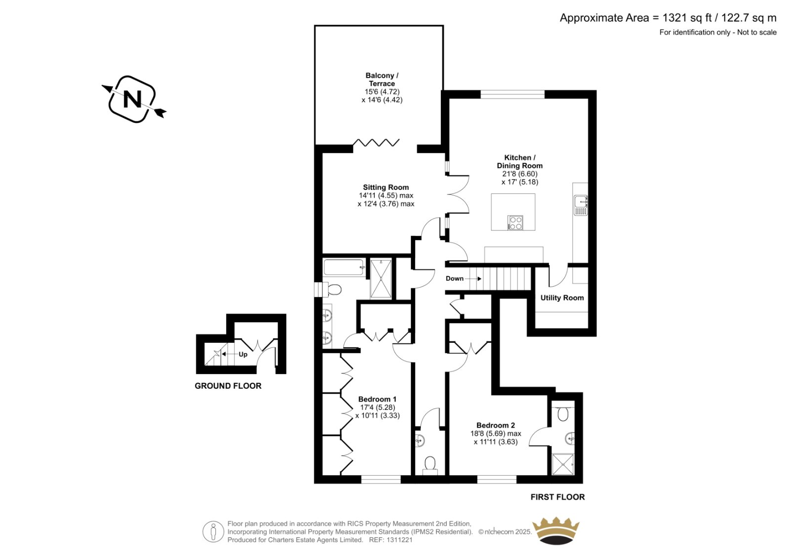 4, Leckford Place, 23, Chilbolton Avenue, Hampshire floorplan