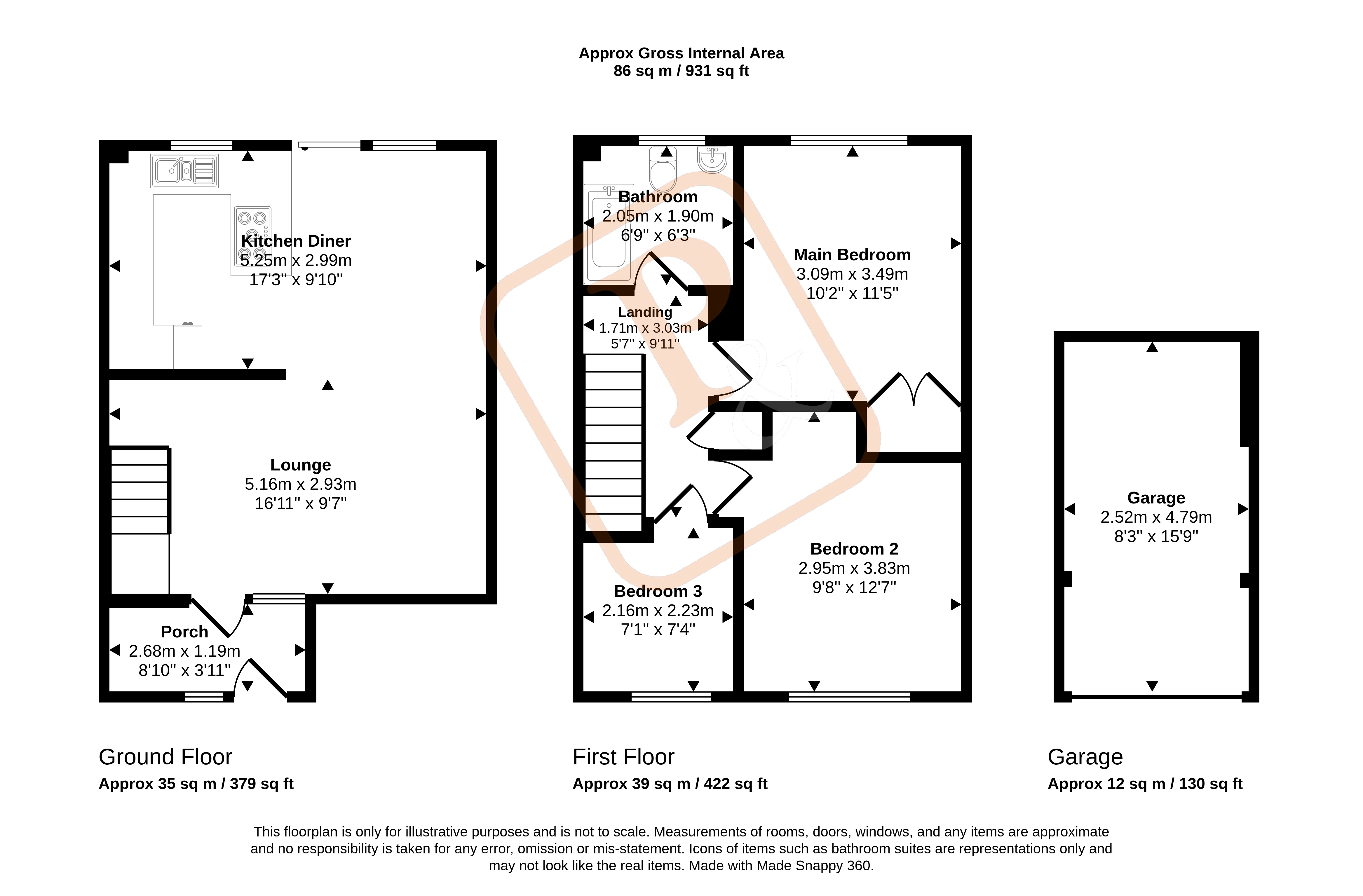 Armidale Walk, Essex floorplan