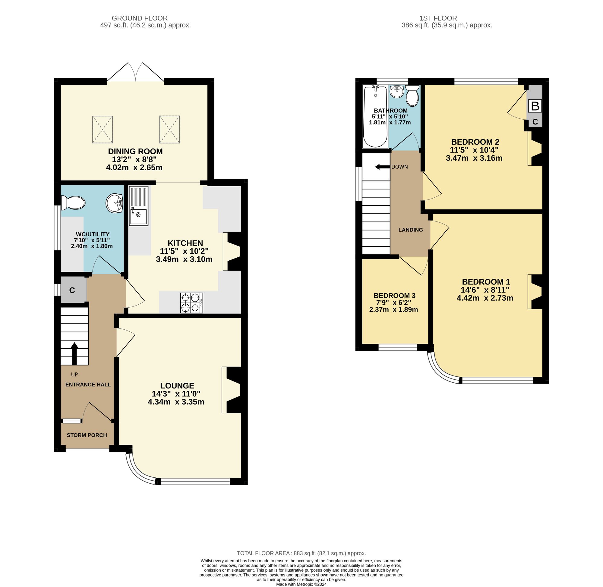 59 Bobbing Hill, Sittingbourne floorplan