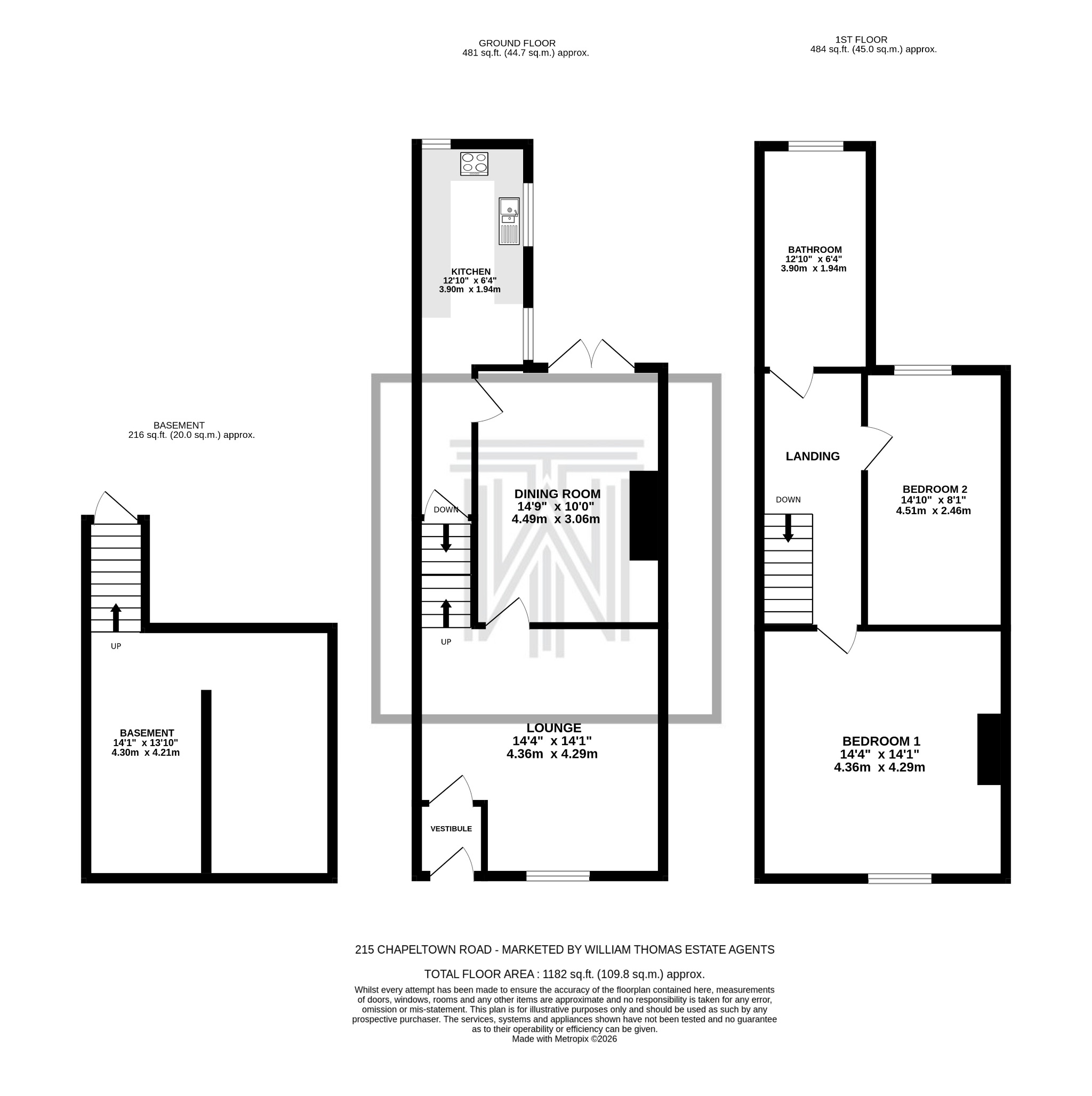 215 Chapeltown Road, Bolton floorplan