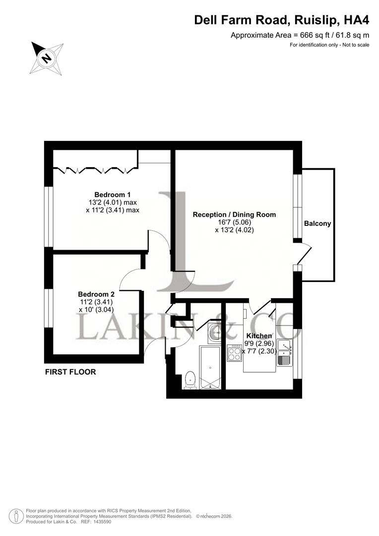 8, Dell Farm Road, Ruislip floorplan