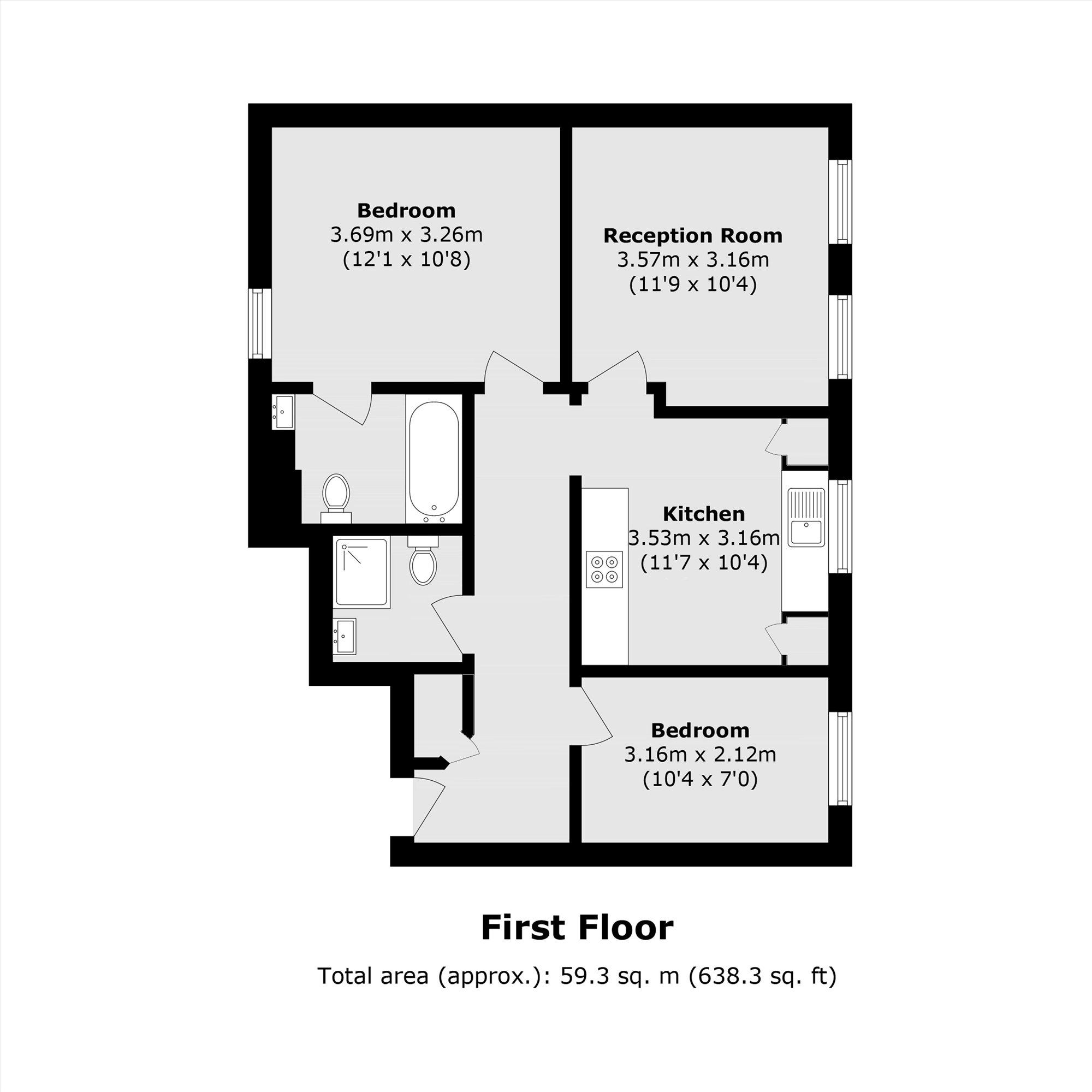 Flat 2, 60, Maltby Street, London floorplan