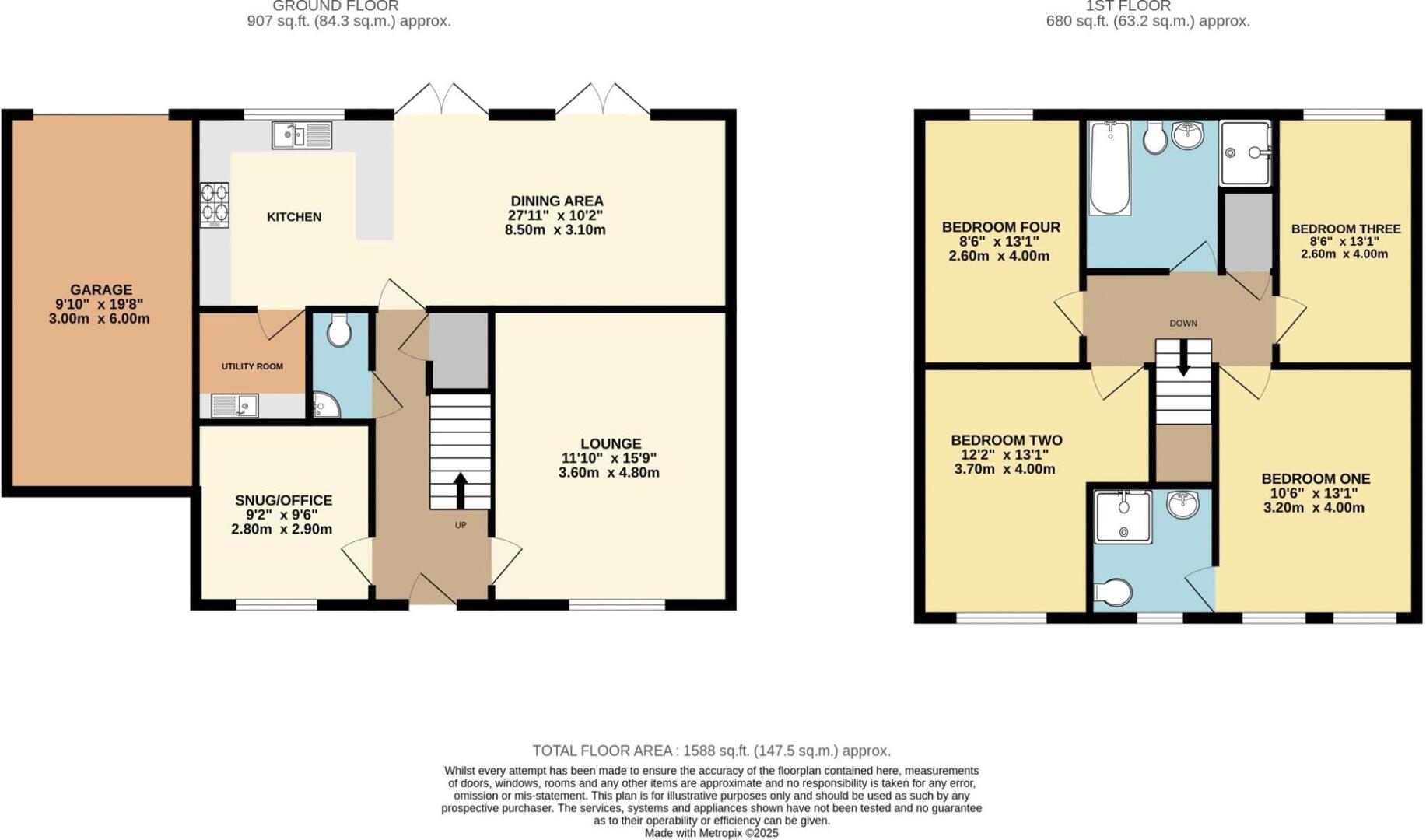 170, Carleton Road, Pontefract floorplan
