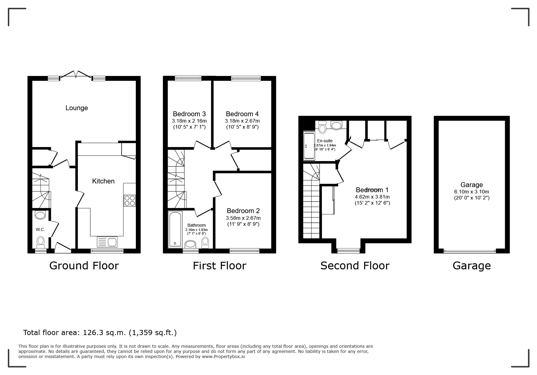 26, Bridle Road, Reading floorplan