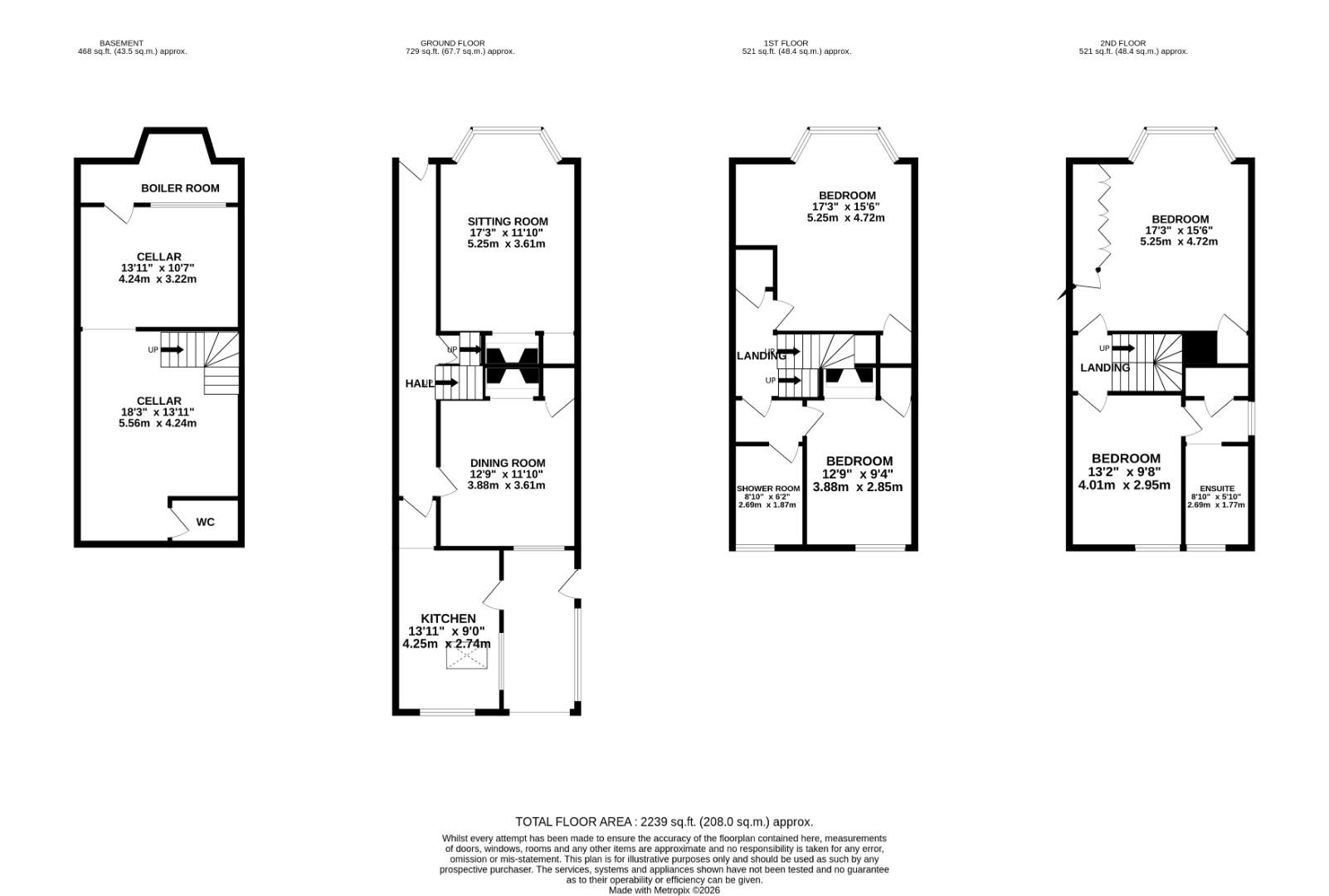3, West Cross, Tenterden floorplan