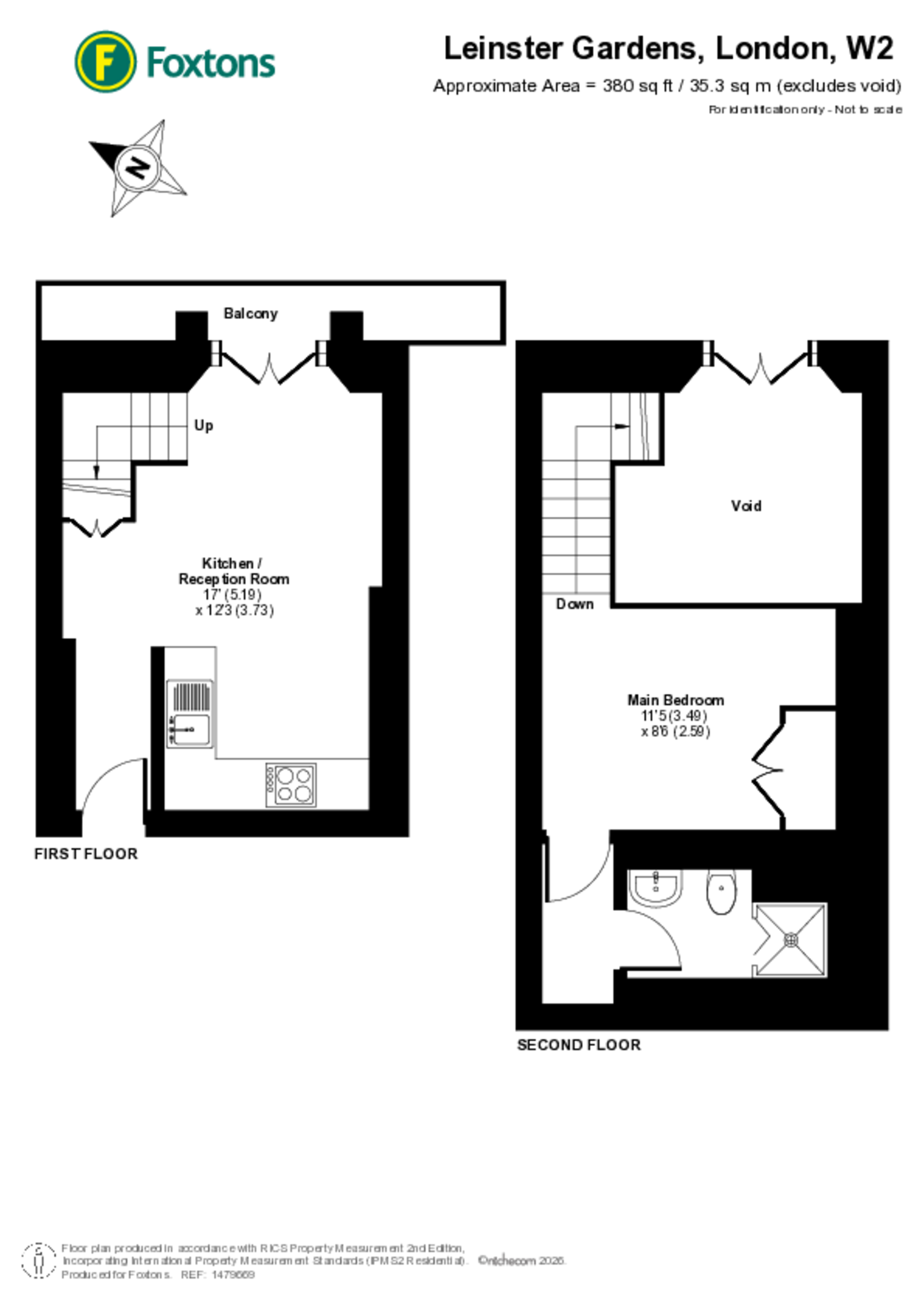 Leinster Gardens, Lancaster Gate floorplan