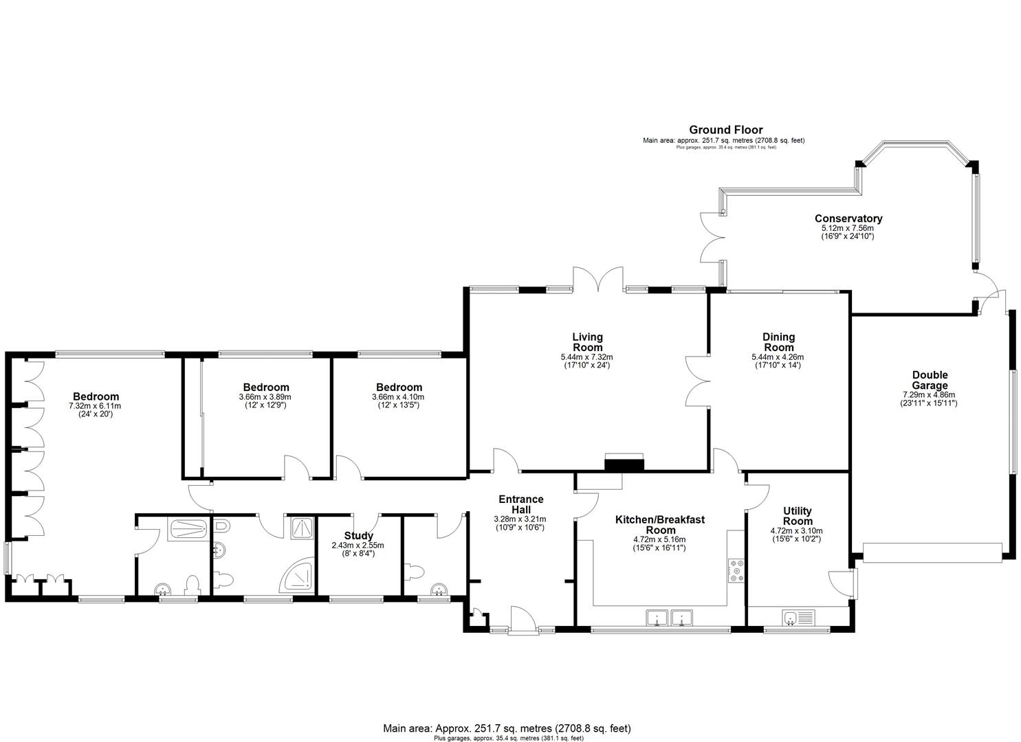 Glenwood, 3 Glen Close, Tadworth floorplan