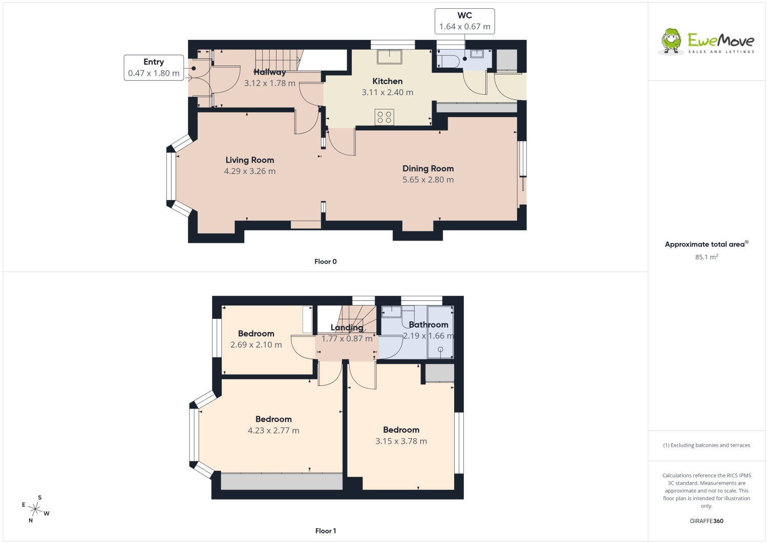 12, Motcombe Road, Cheadle floorplan