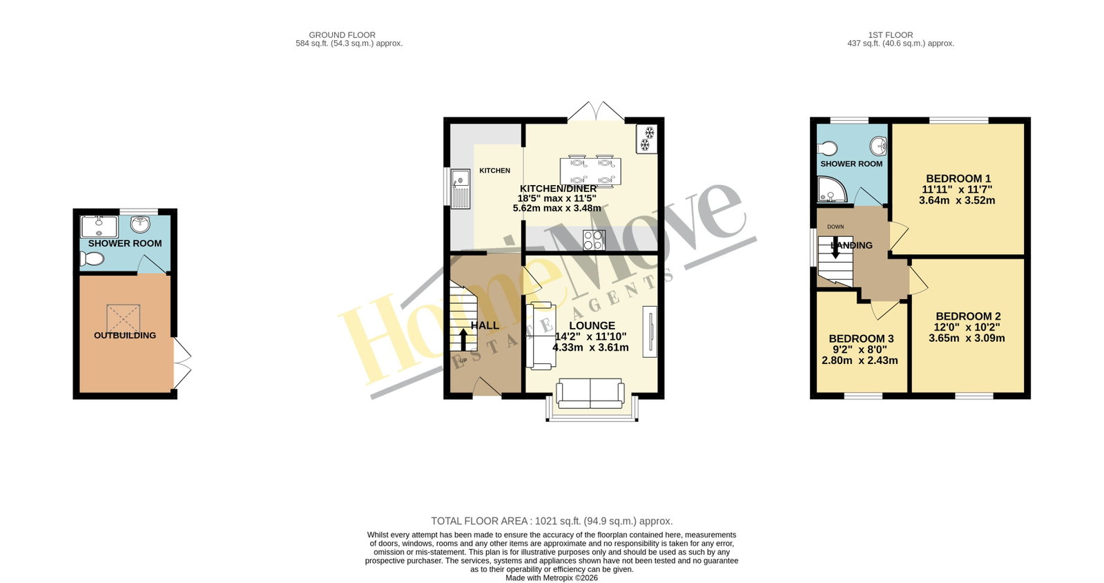 9, Clarendon Road, Skegness floorplan