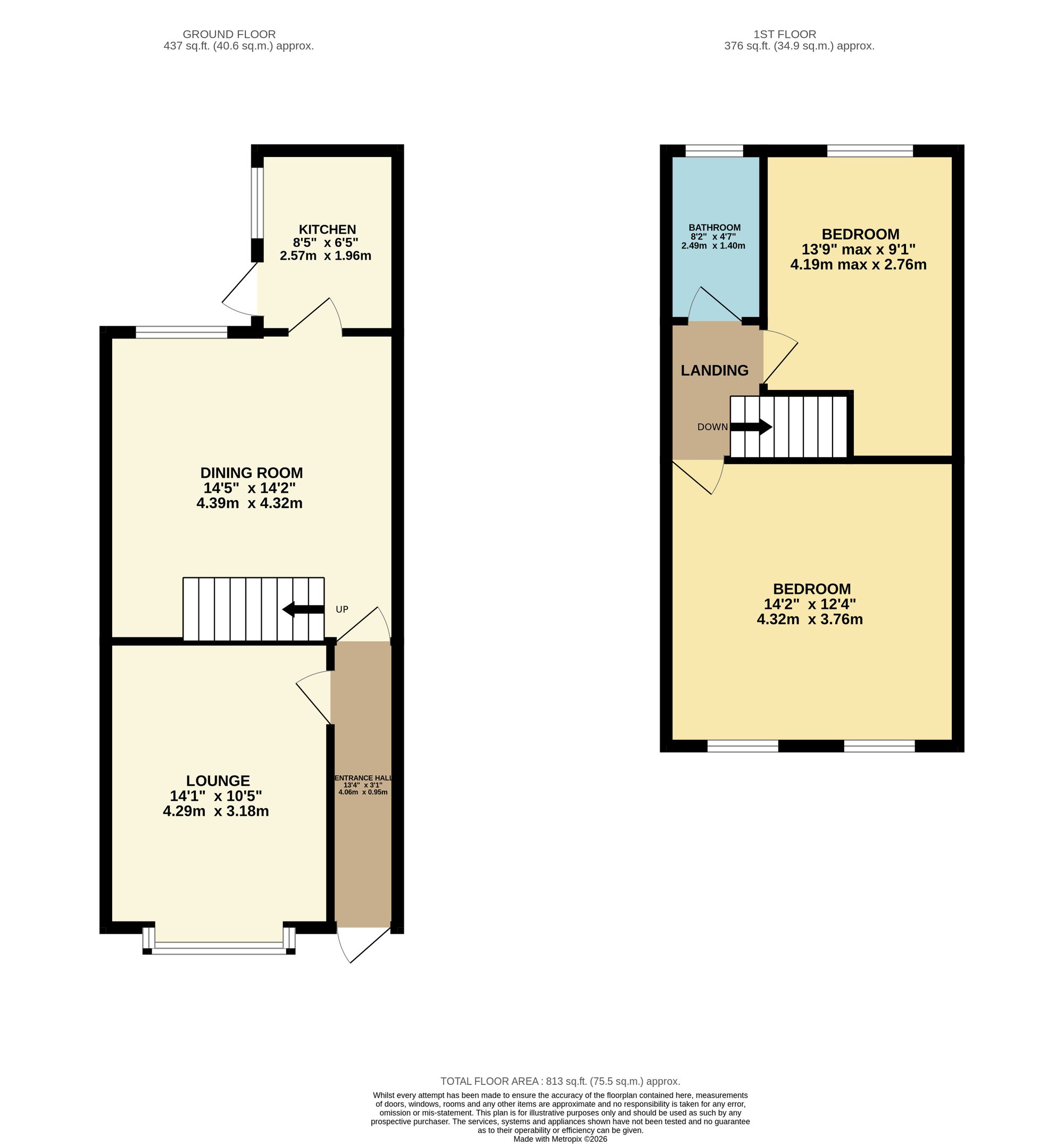 463 Wigan Road, Bolton floorplan