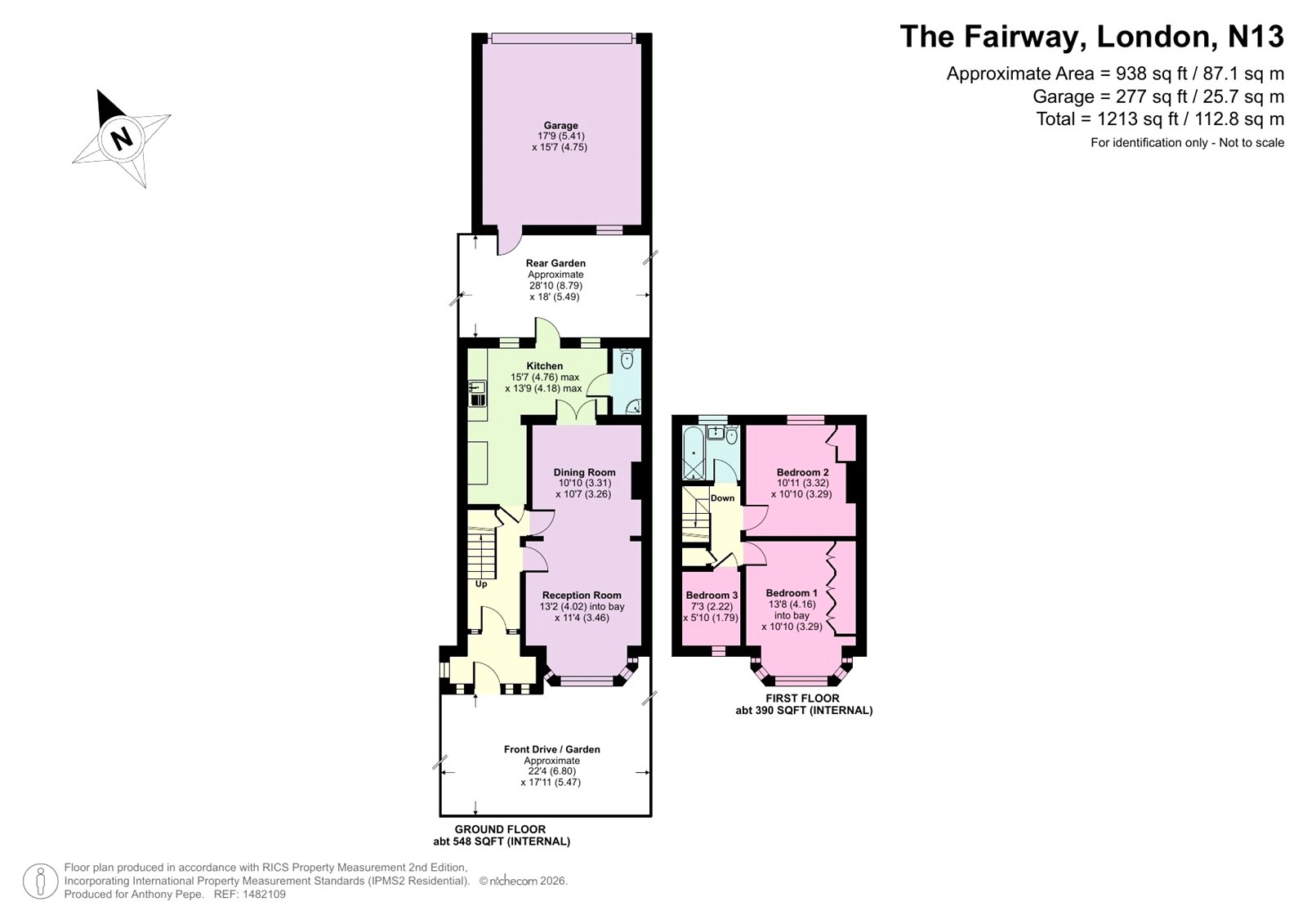 24, The Fairway, London floorplan