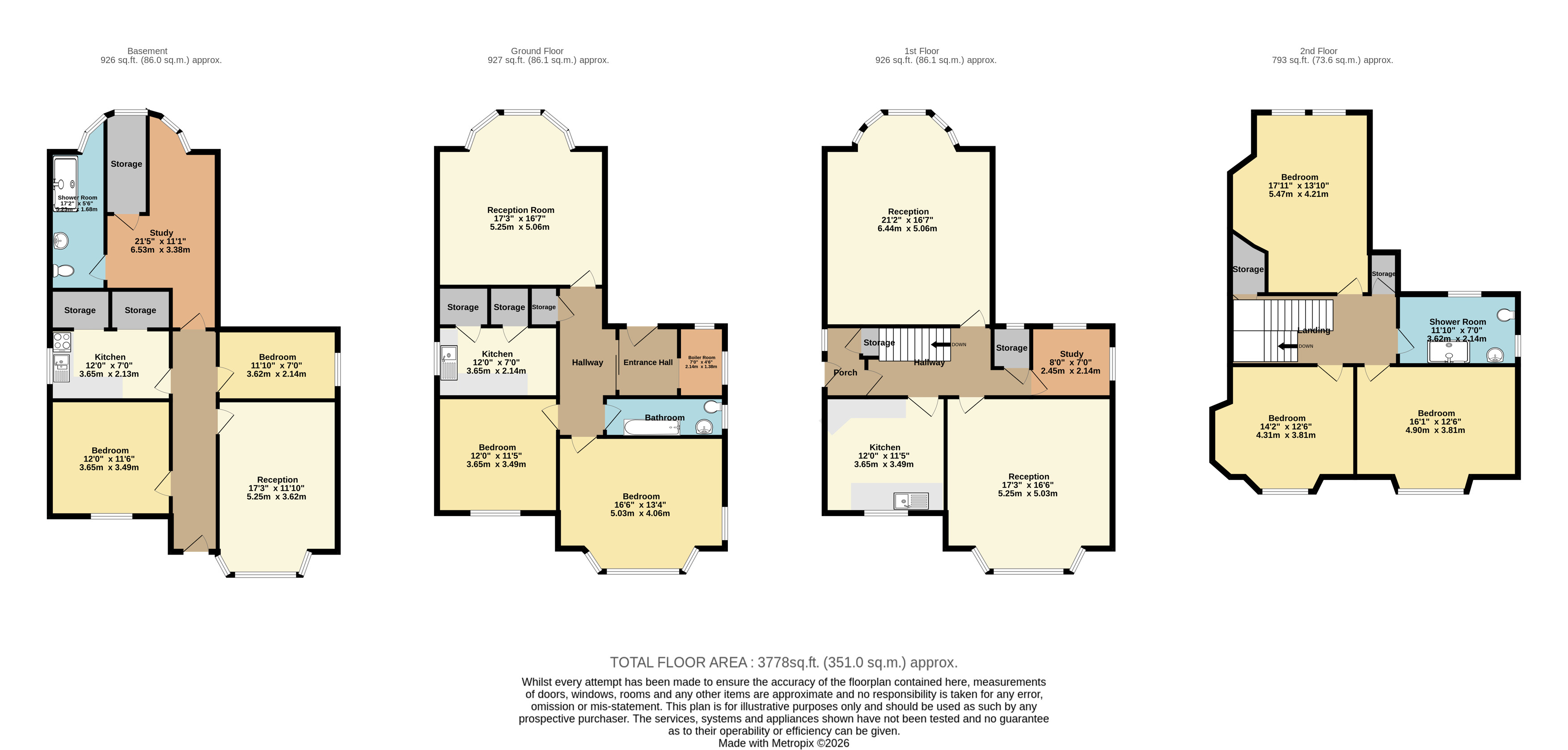 Claremont Road, Bishopston floorplan