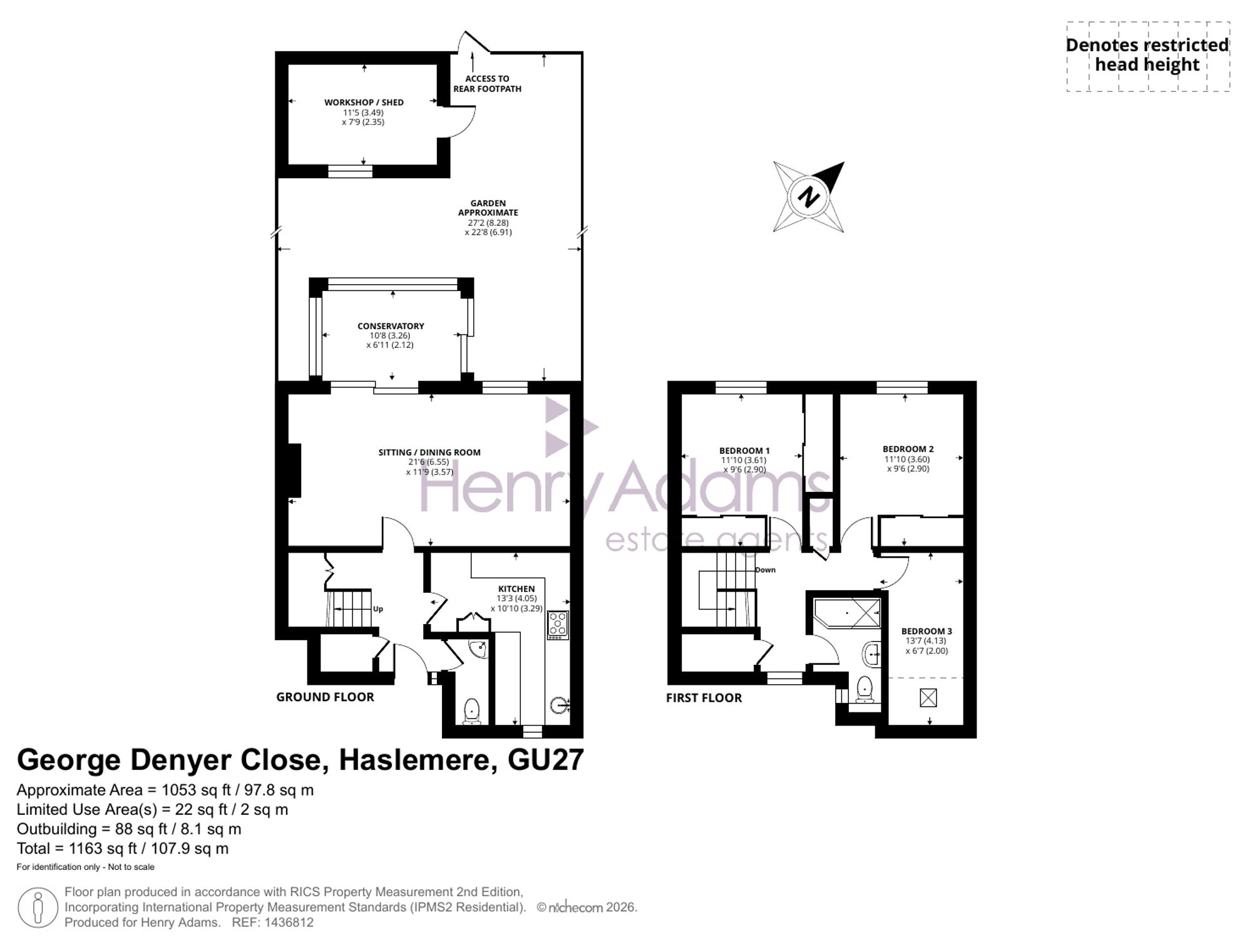 5 George Denyer Close, Haslemere floorplan
