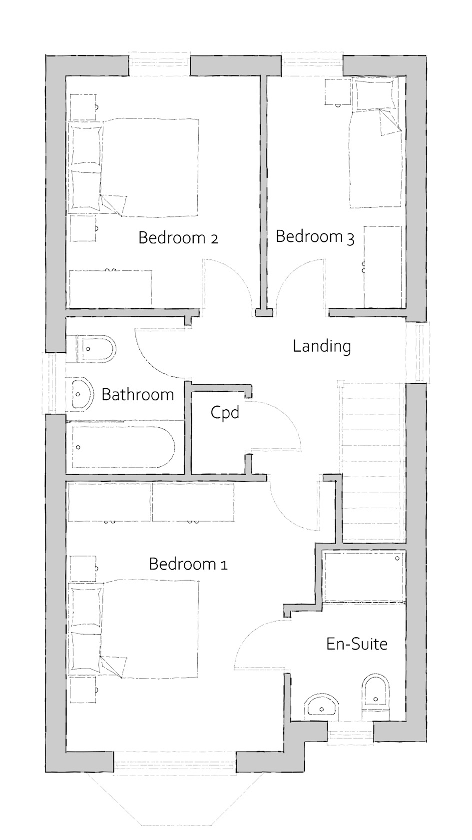 ., The Wansford, Ward Hills, Bridlington floorplan
