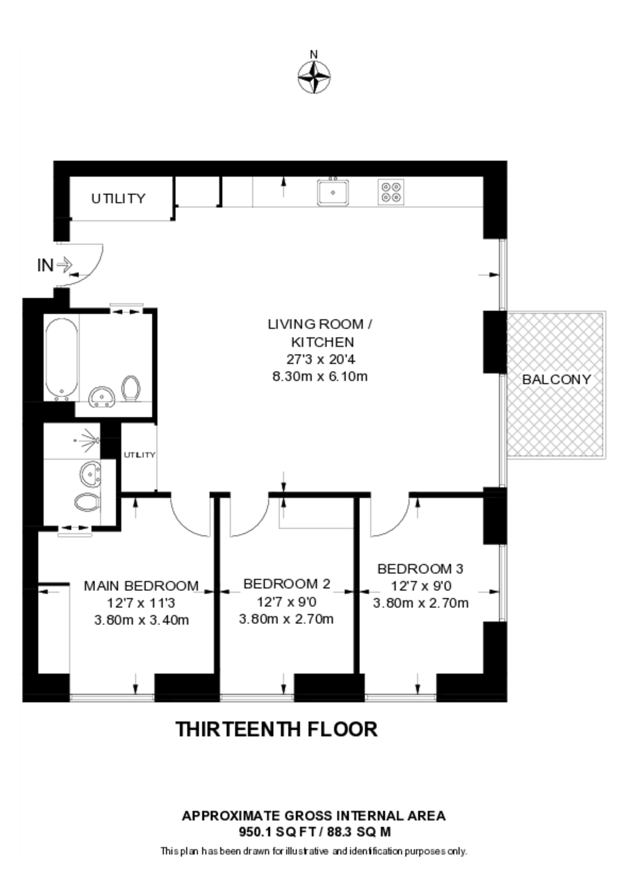 Fulton & Fifth, Wembley floorplan