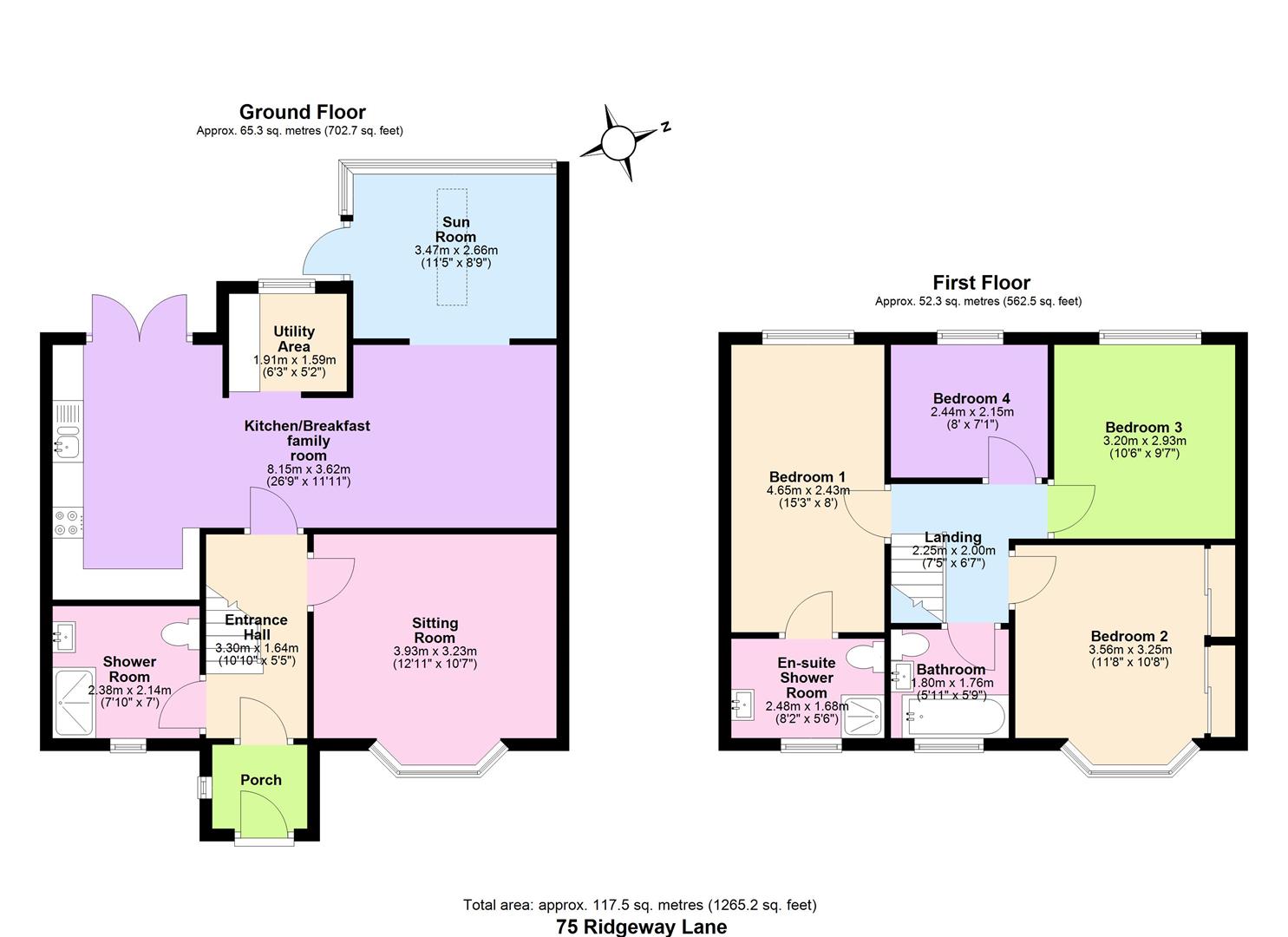 75, Ridgeway Lane, Bristol floorplan