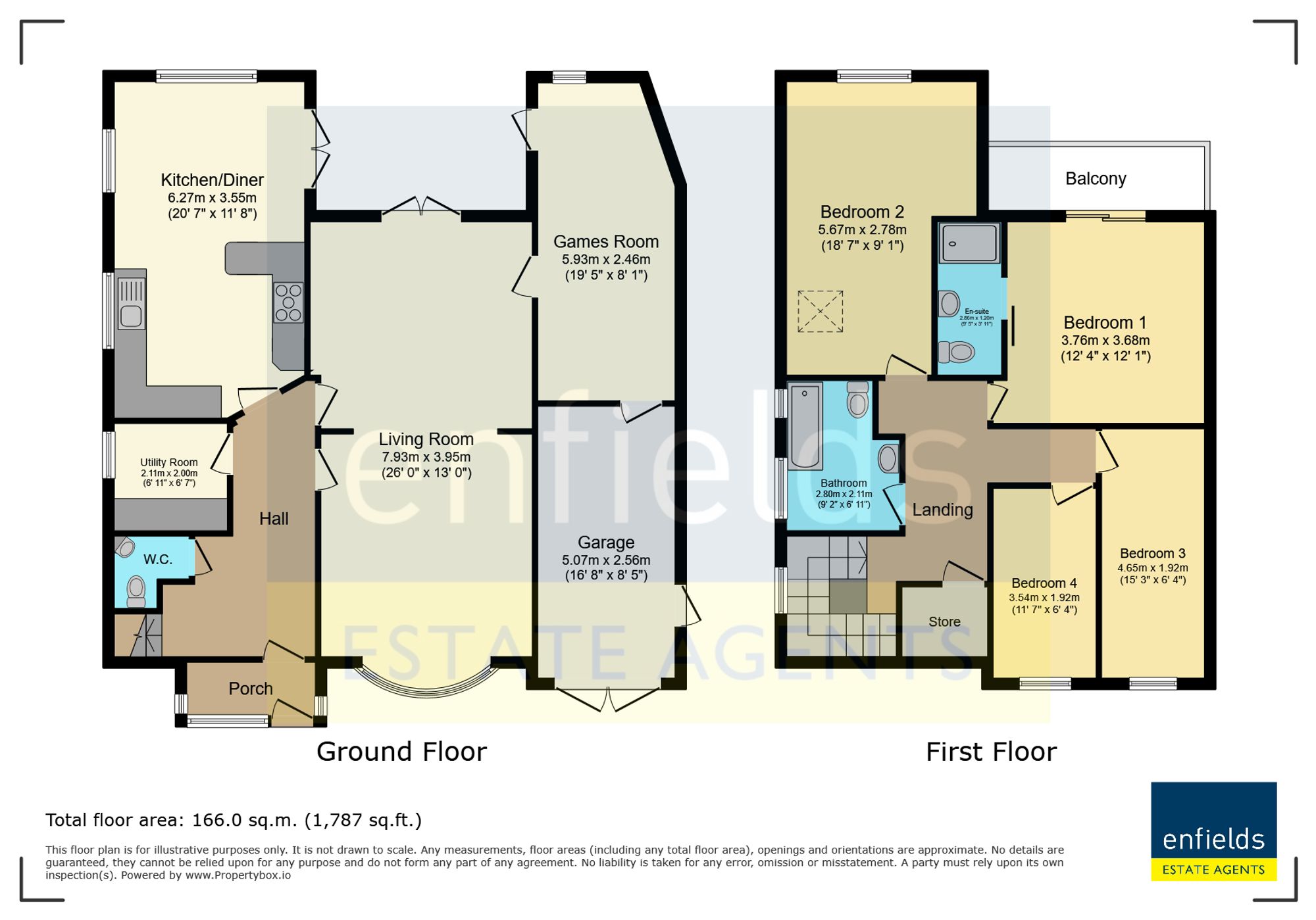 89 New Road, Ferndown floorplan