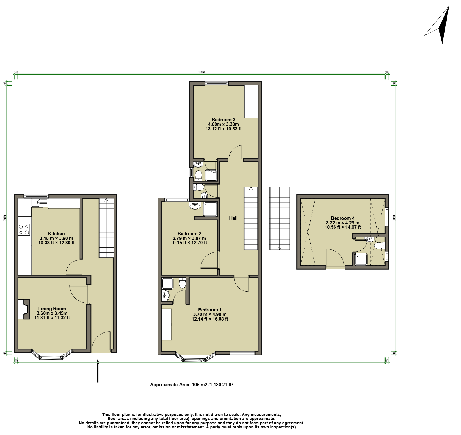 88 Oaklands Road, London floorplan