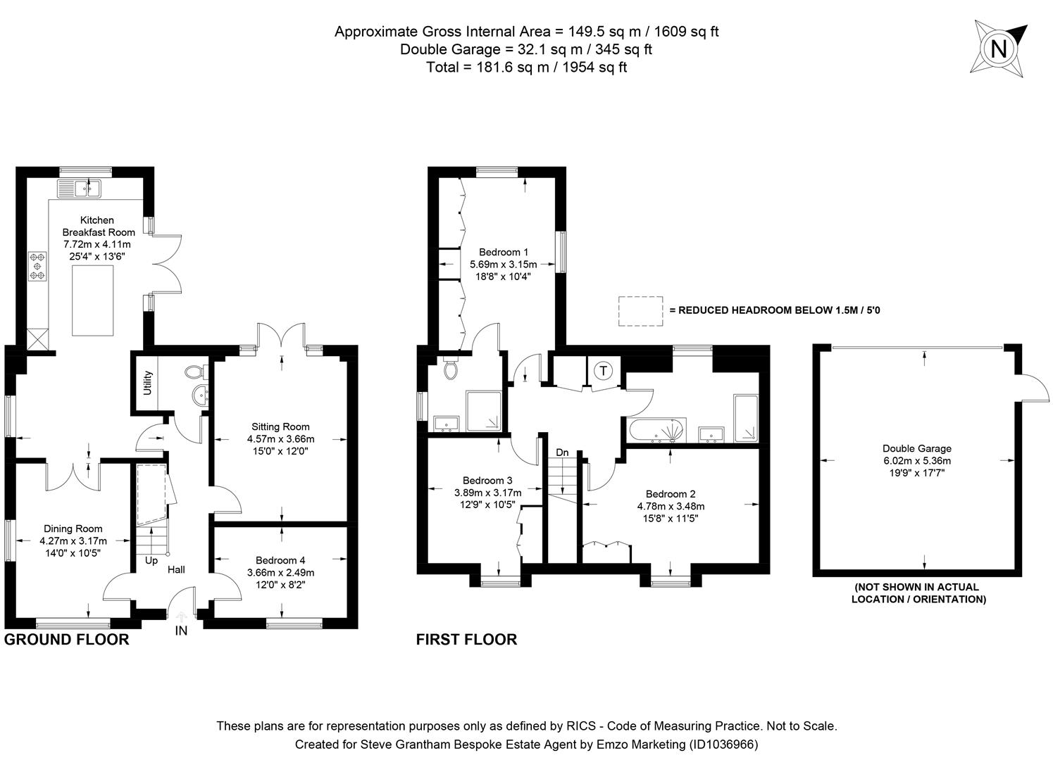 1, Bee Orchid Close, Clanfield floorplan