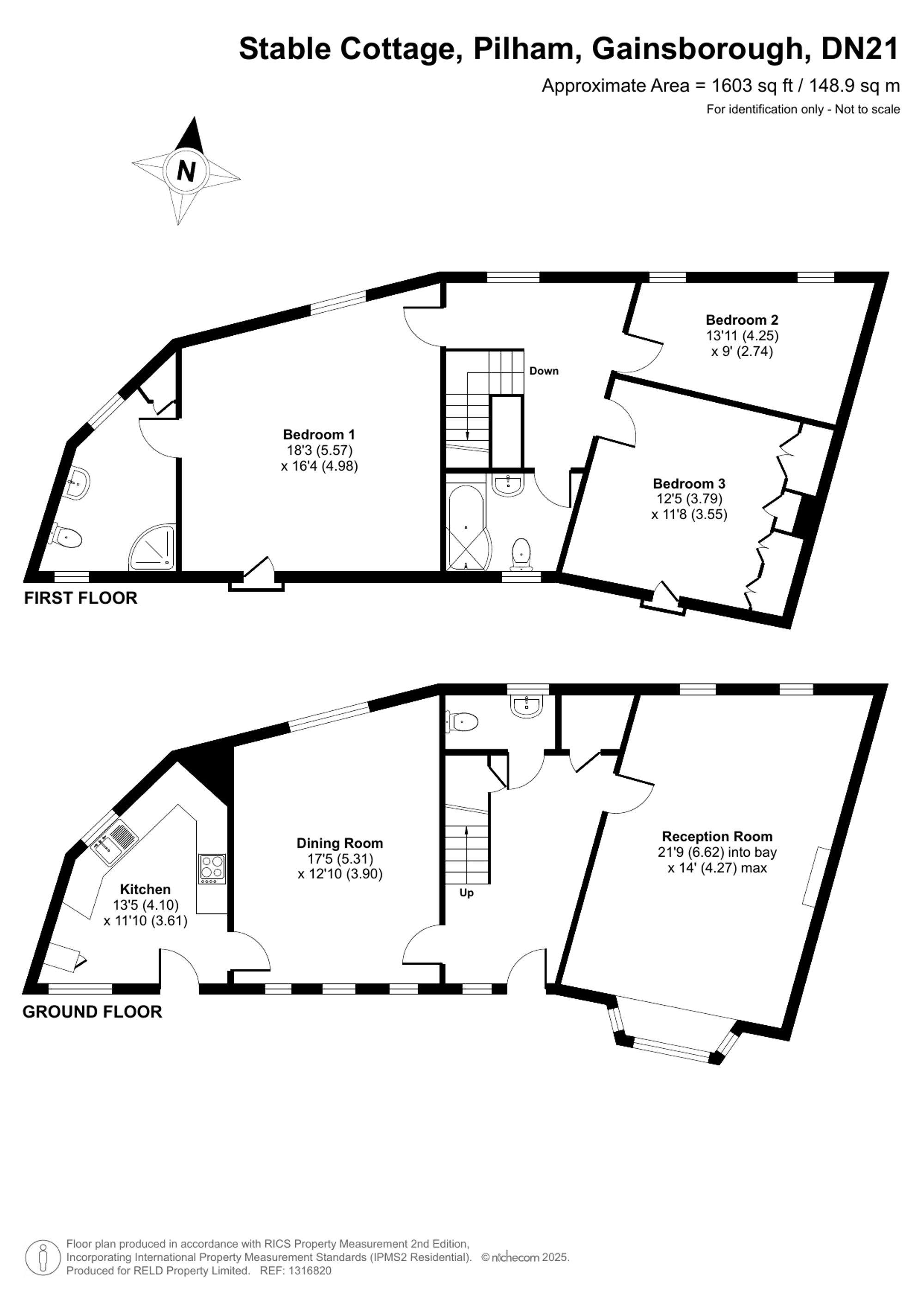 Stable Cottage, Gainsborough floorplan