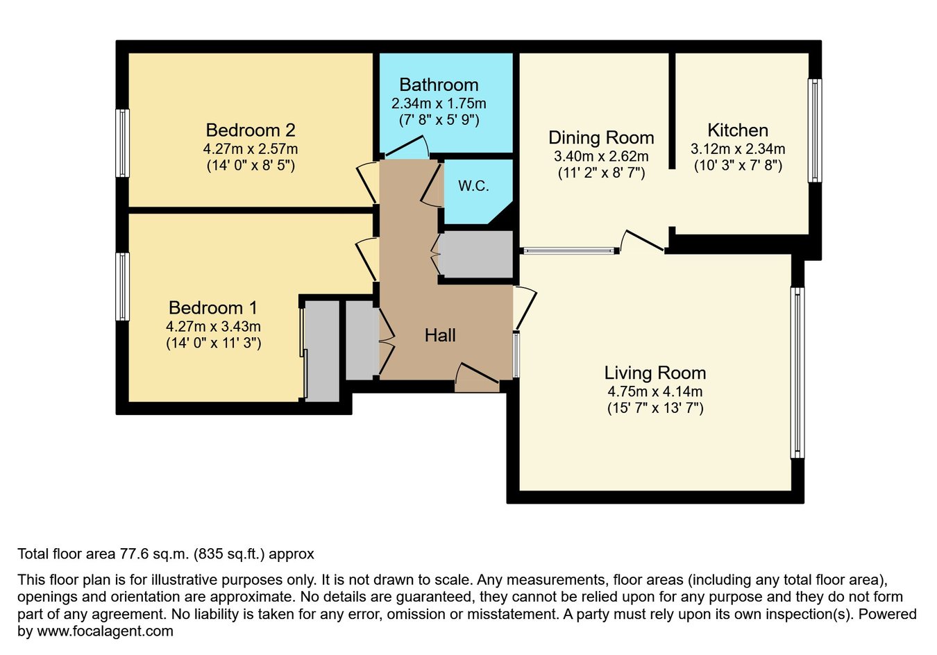Redcliff Court, Cliff Road, Budleigh Salterton floorplan