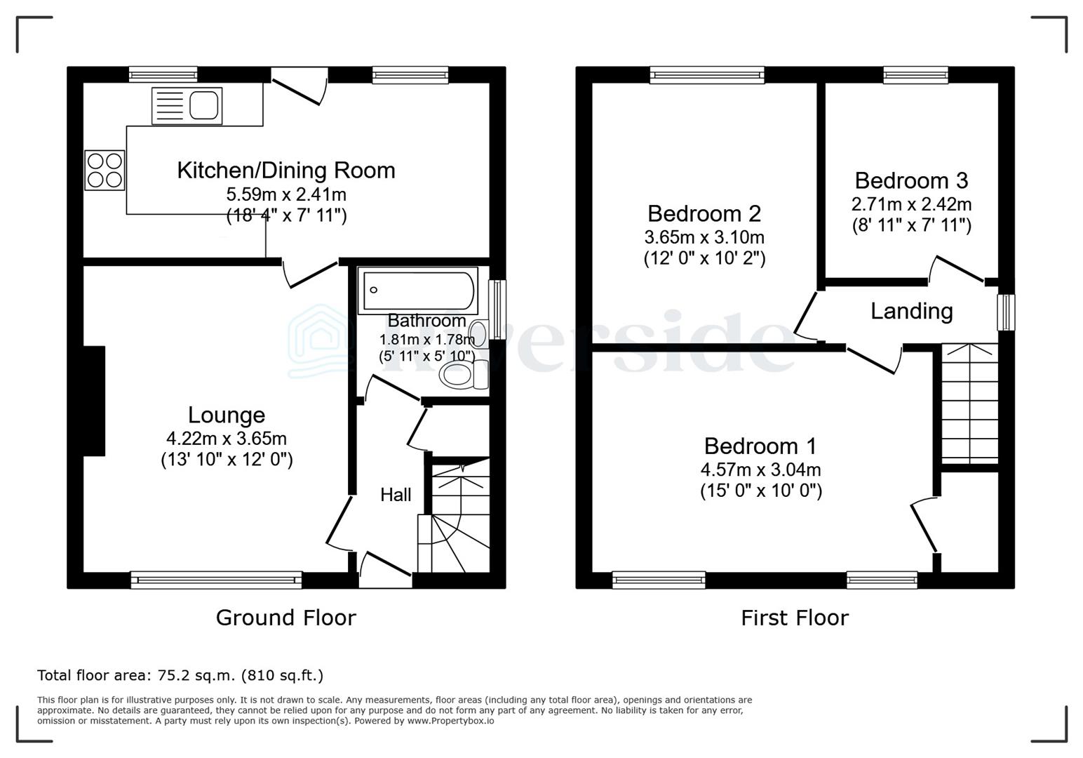 142, North Road, Hull floorplan