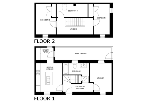 75 Seatown, Buckie floorplan