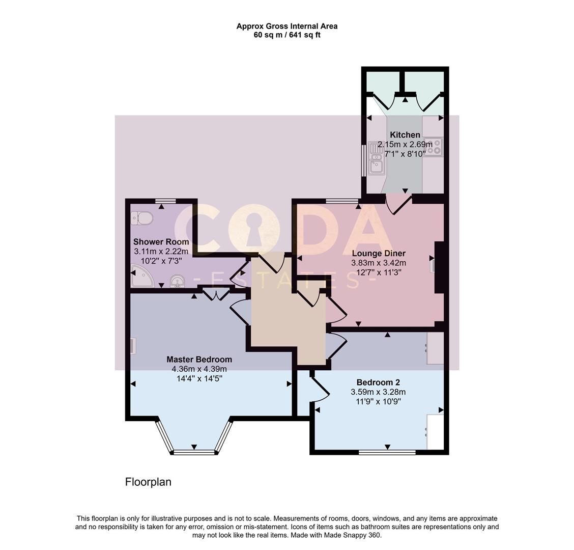 53, Clober Road, Glasgow floorplan