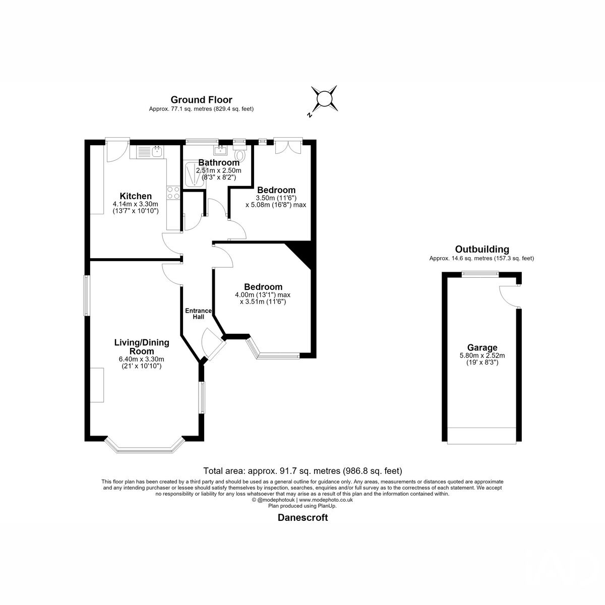 102, Danescroft Drive, Leigh-on-sea floorplan