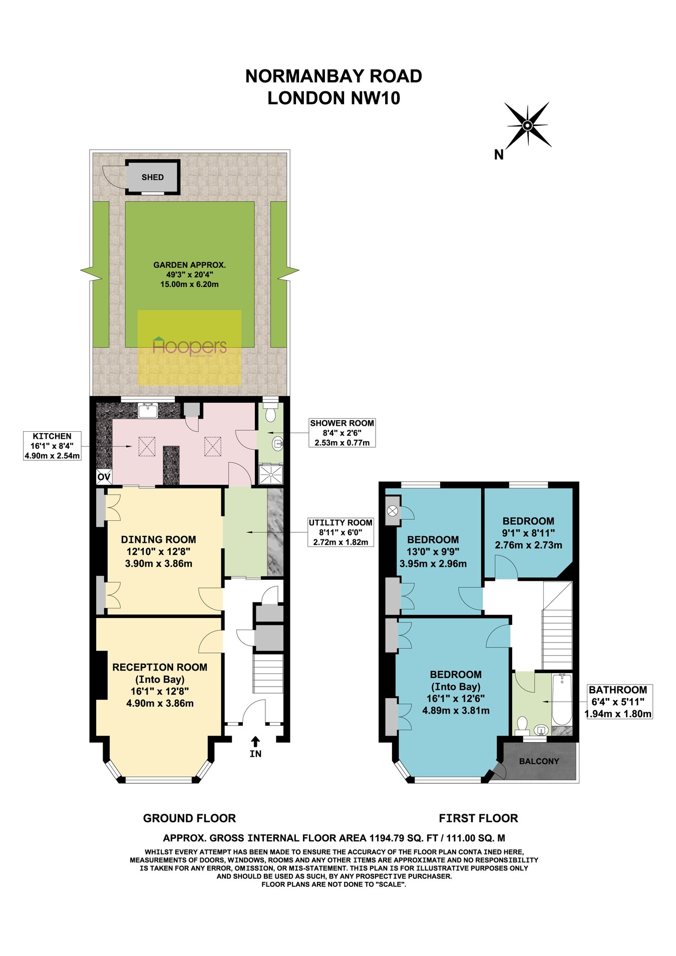 17, Normanby Road, London floorplan