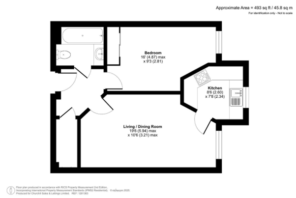 Flat 25, Fern Hill Lodge, 100, Victoria Road, Hampshire floorplan