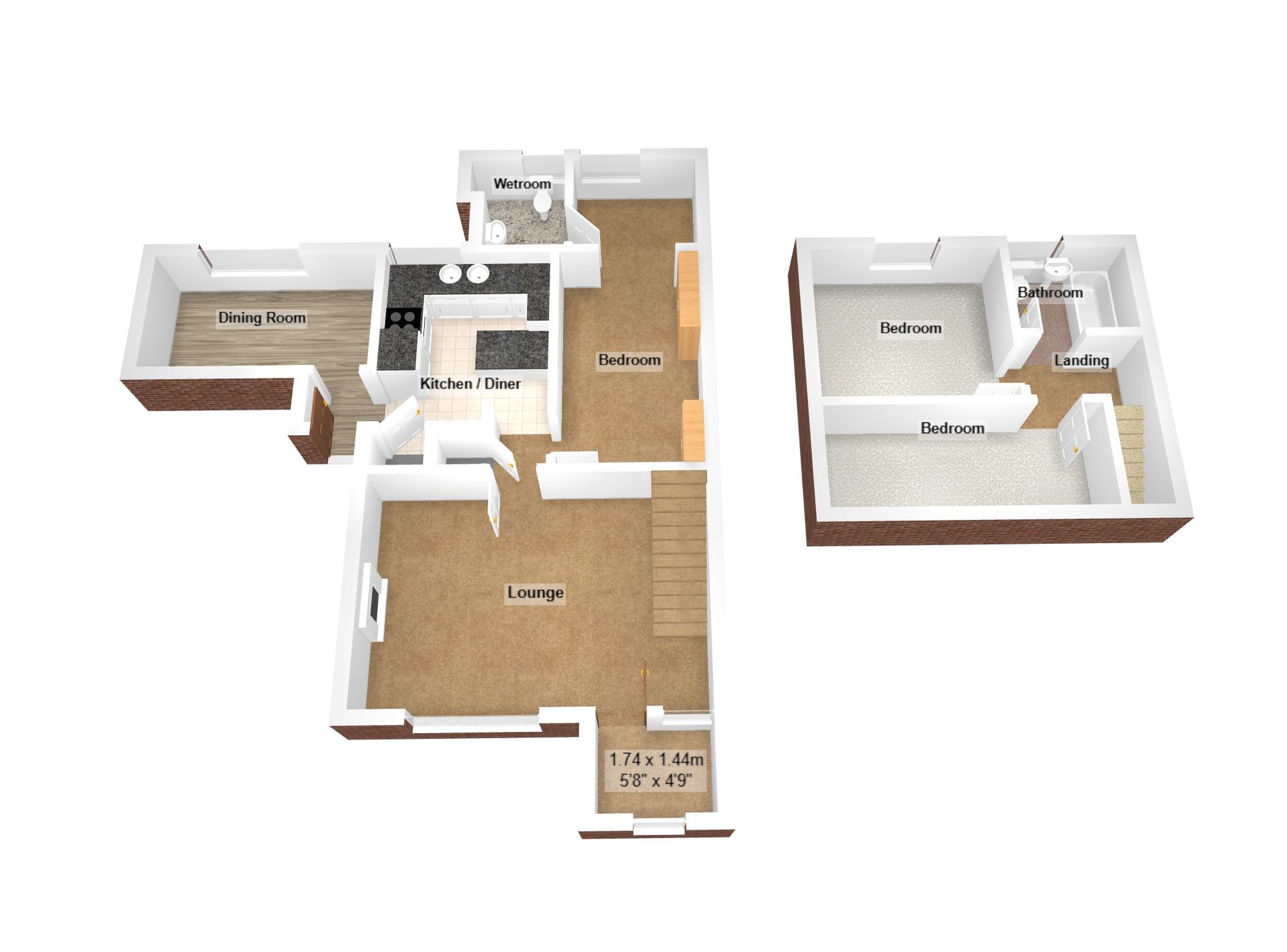 54 Gregory Close, Bridgend floorplan