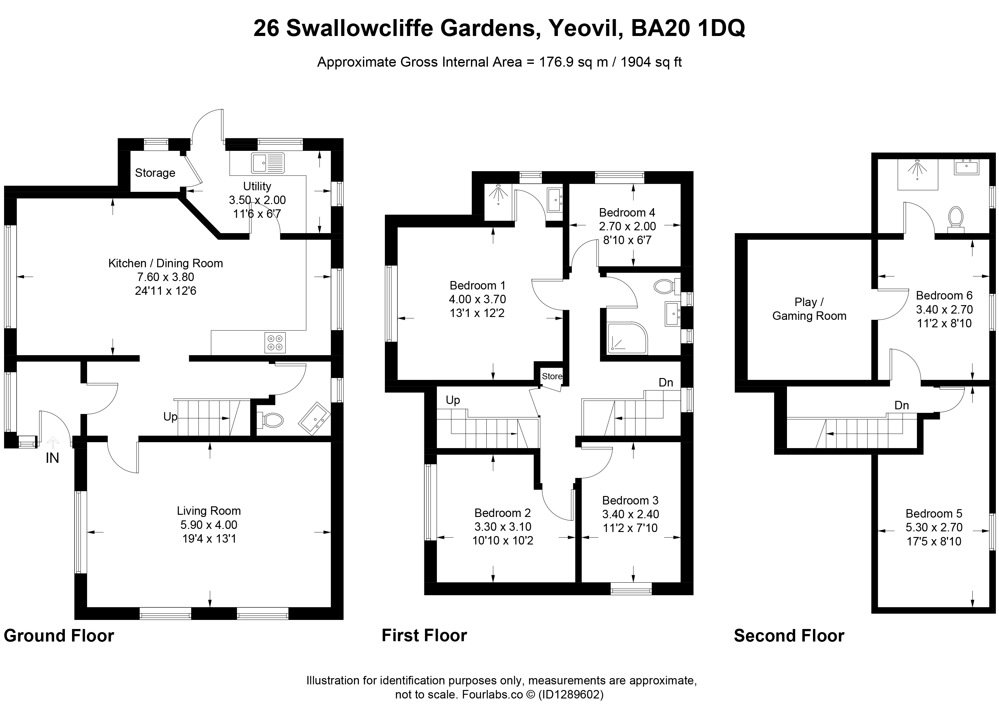 26, Swallowcliffe Gardens, Yeovil floorplan