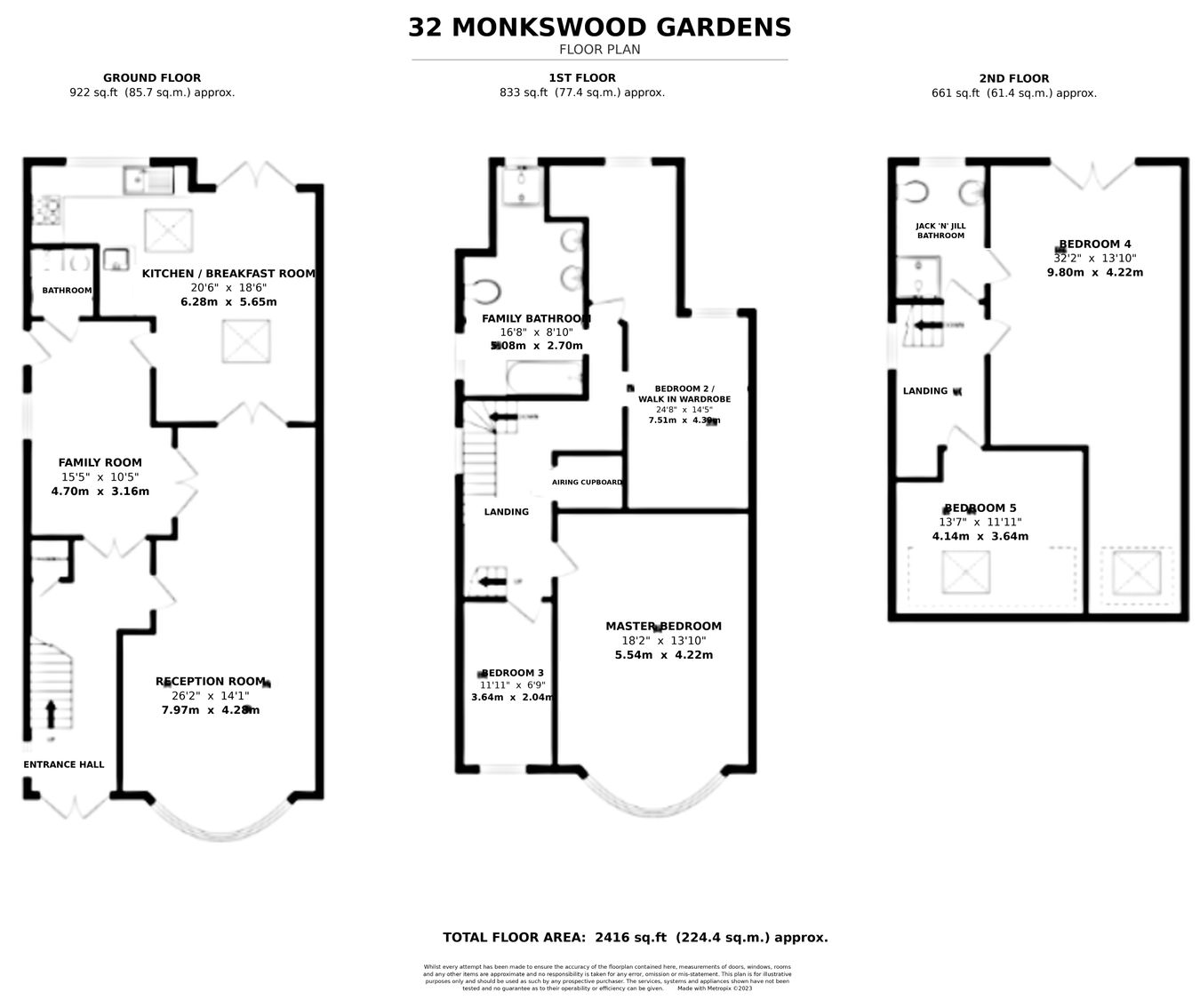 32, Monkswood Gardens, Ilford floorplan