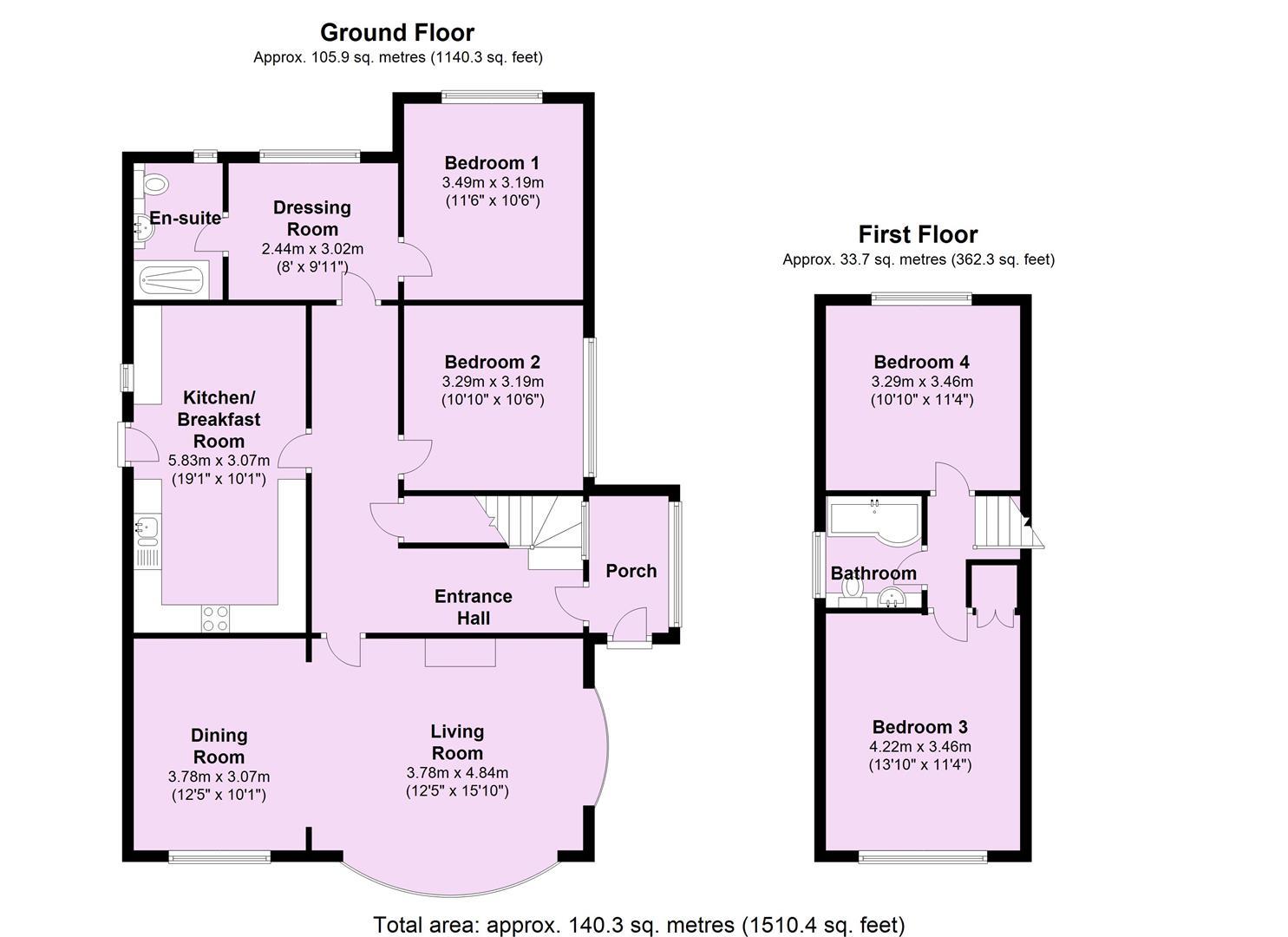 47, Nether Way, York floorplan