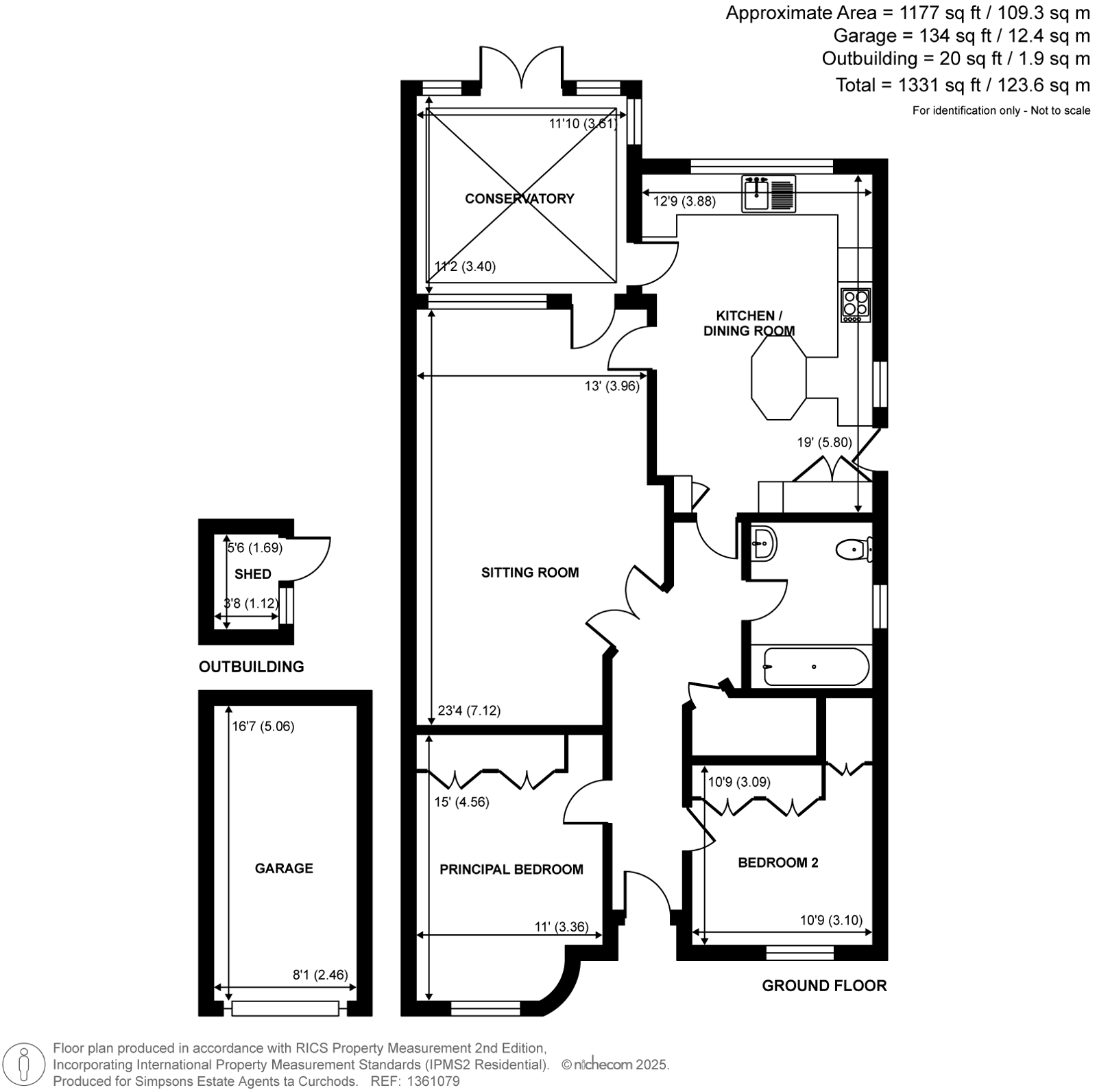 1 Culverden Court,, Oatlands Drive, Weybridge floorplan
