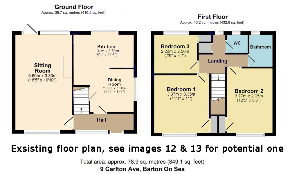 9, Carlton Avenue, Barton On Sea floorplan