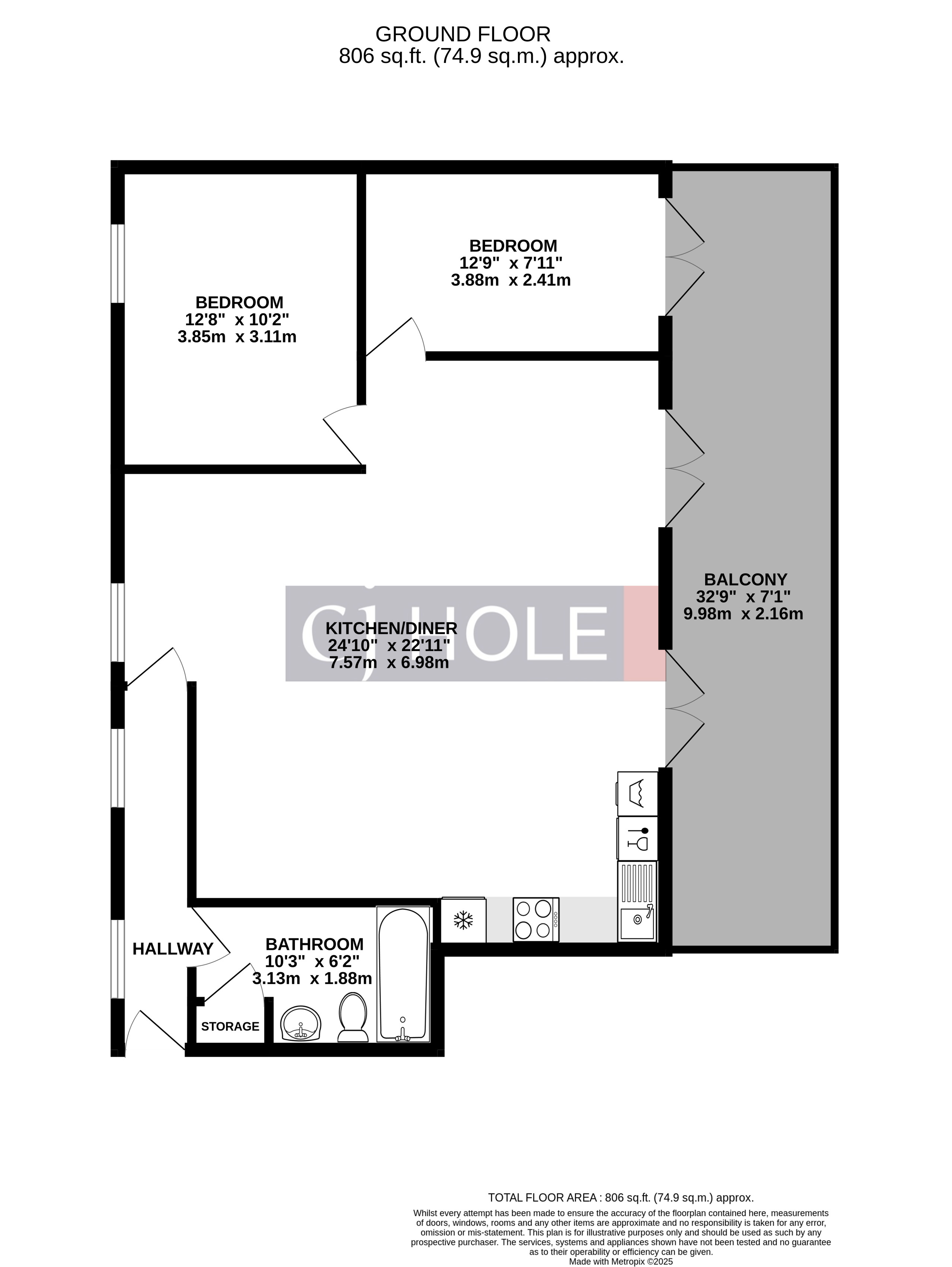 Alba, Fern Apartments, 78, Broad Street, Bristol floorplan
