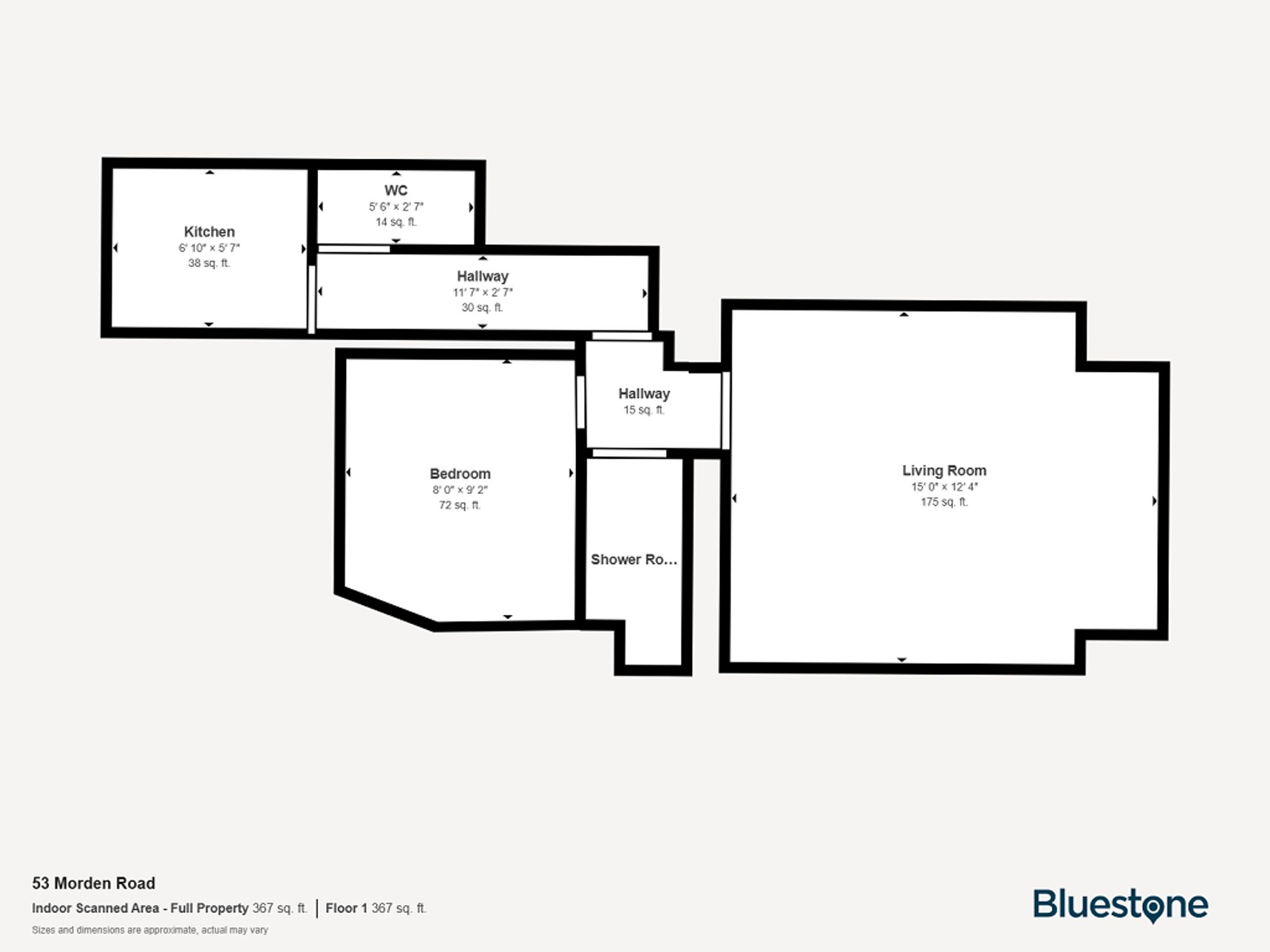 Flat 2, 53 Morden Road, Newport floorplan