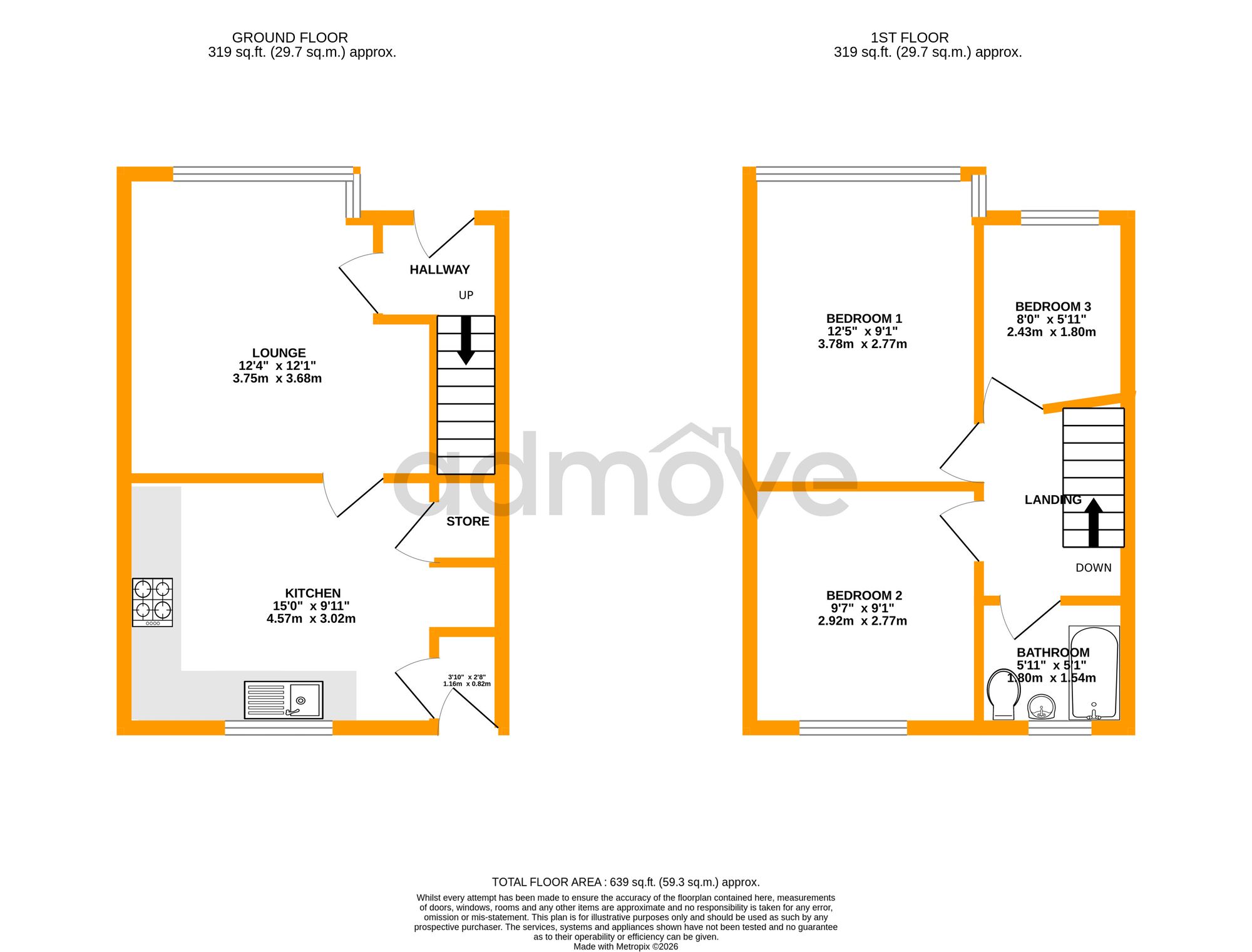 1 Broadway Close, Manchester floorplan